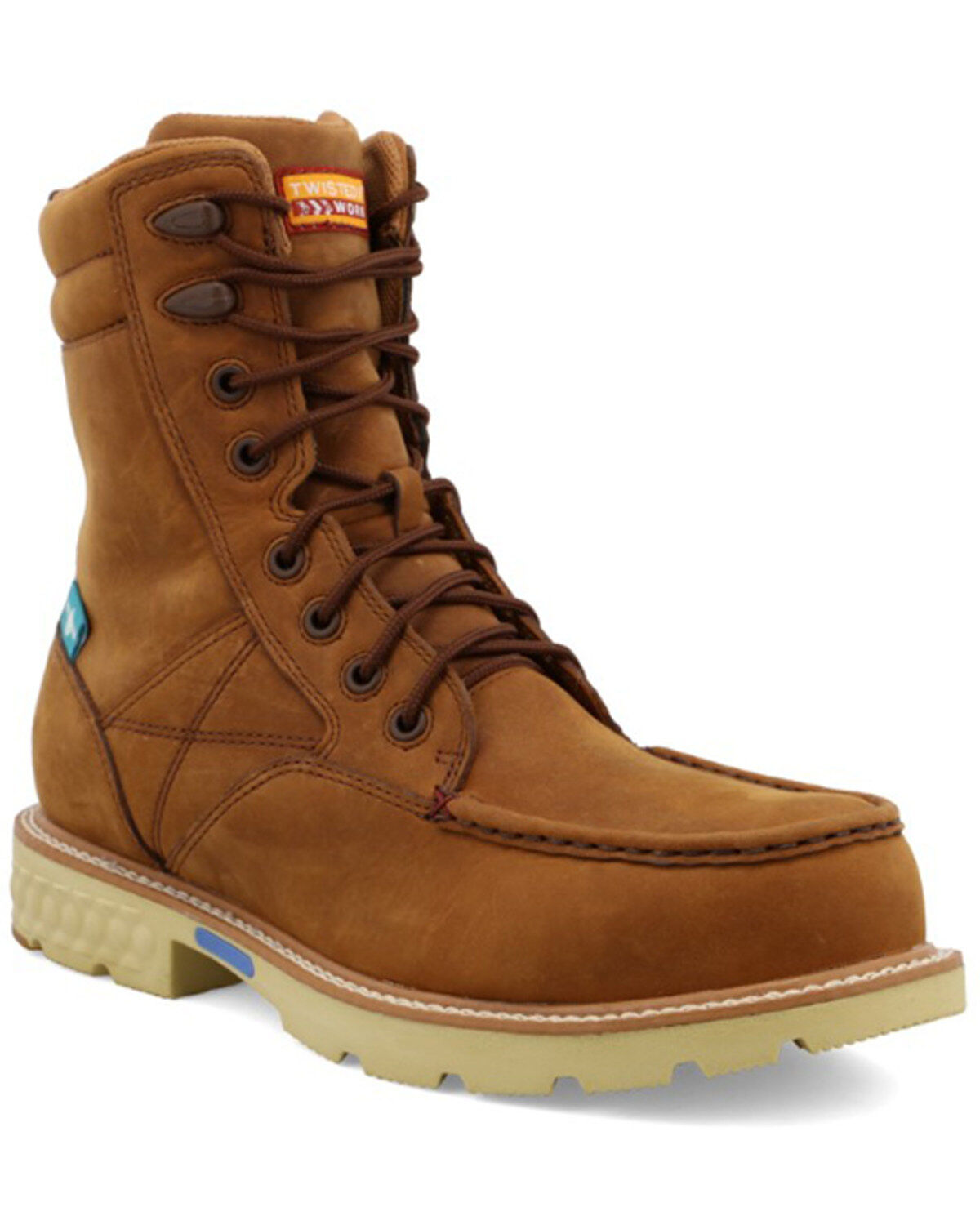 Men's Twisted X 8" Lace-Up Wedge Work Boots - Composite Toe