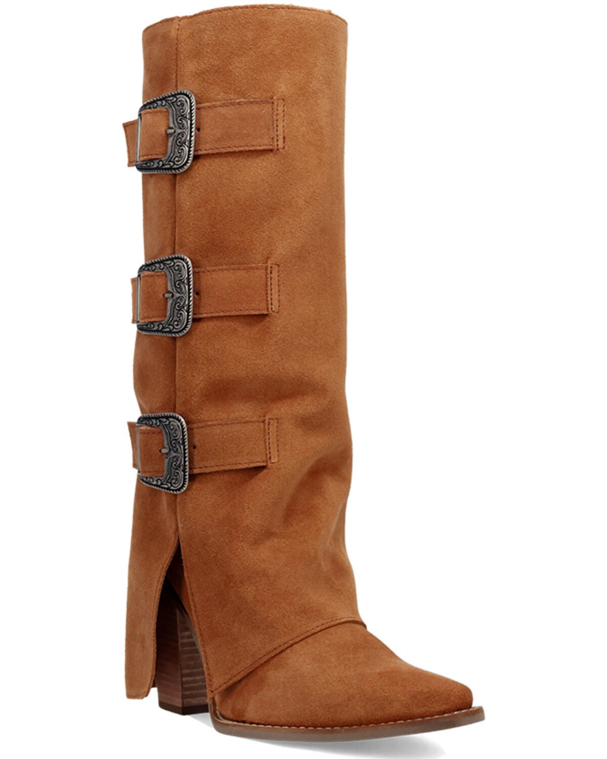 Women's Dingo Buckle Bunny Tall Western Boots - Round Toe