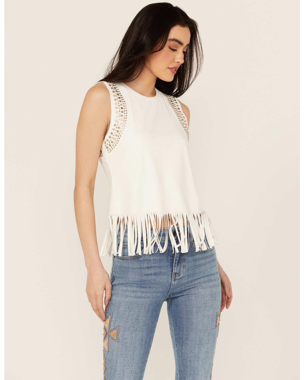 Women's Idyllwind Lillian Studded Fringe Tank Top