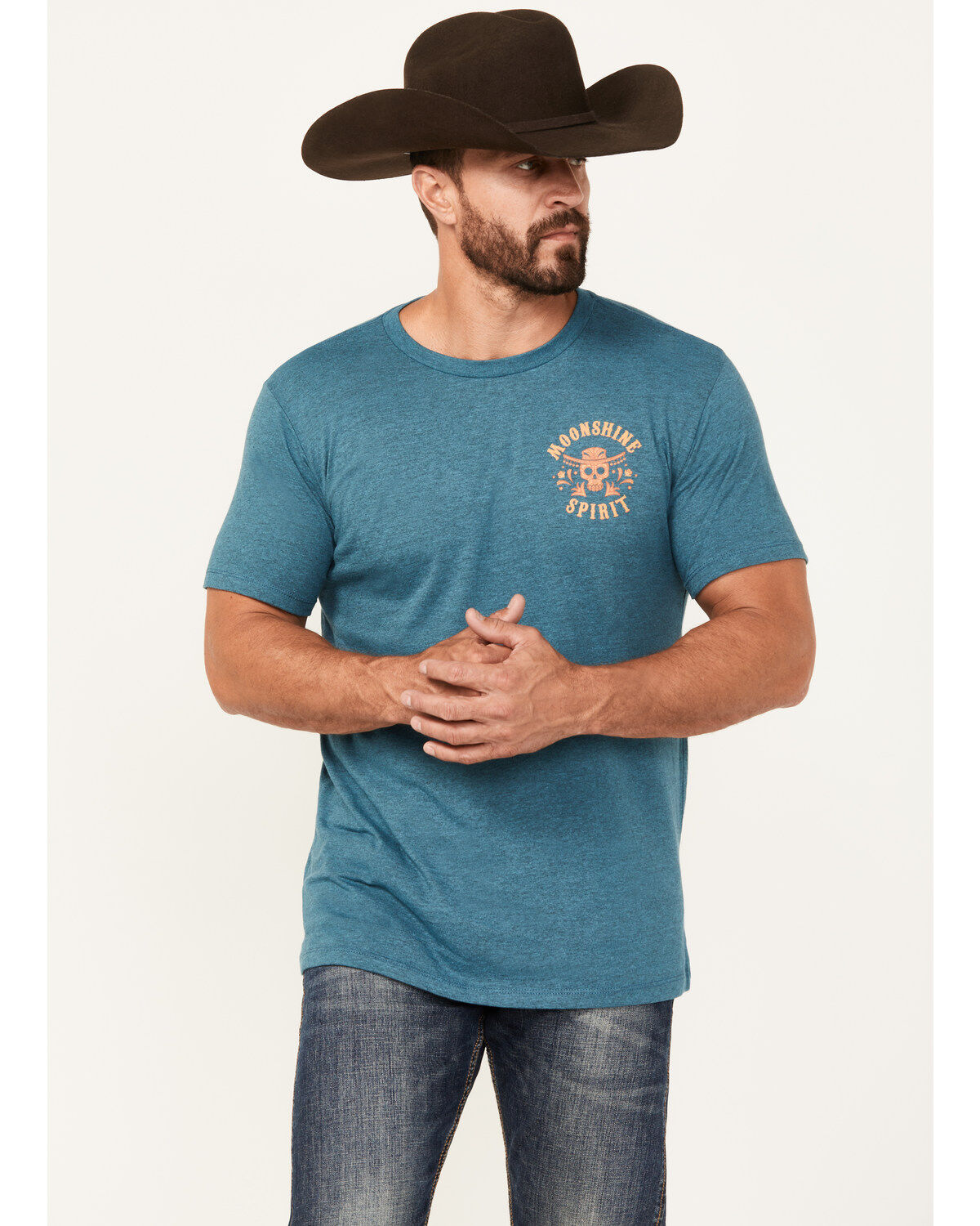 Men's Moonshine Spirit Mariachi Mandala Short Sleeve Graphic T-Shirt