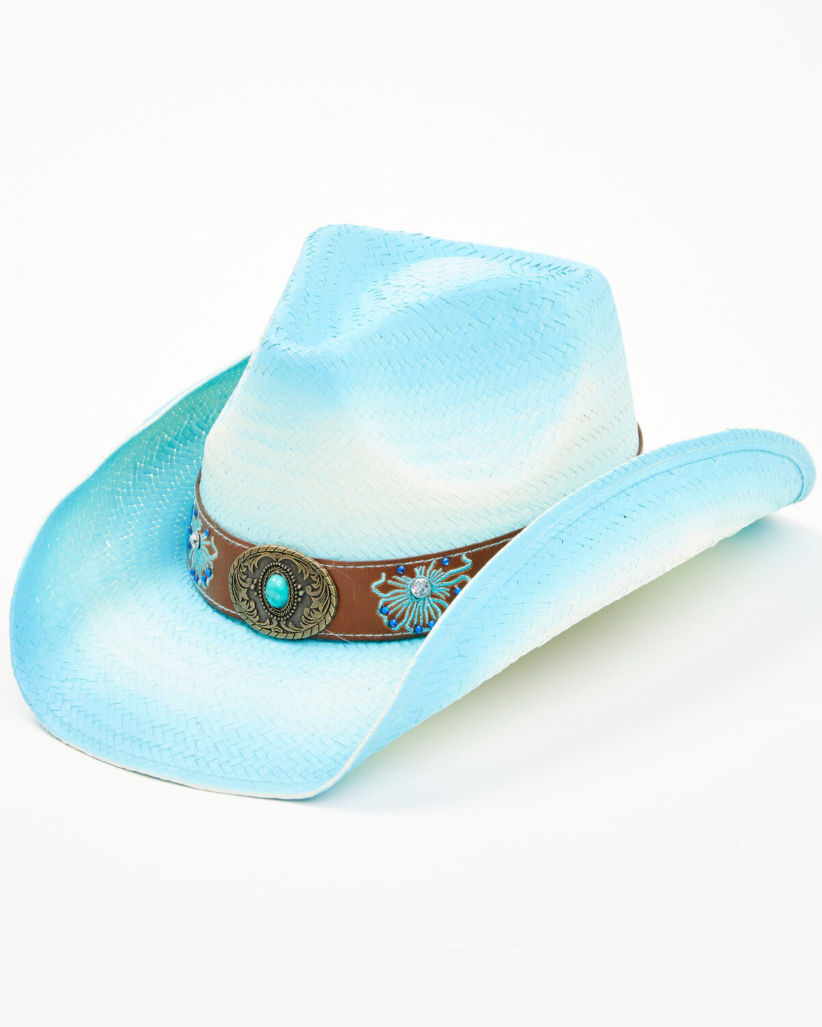 Women's Shyanne Better In Blue Straw Cowboy Hat
