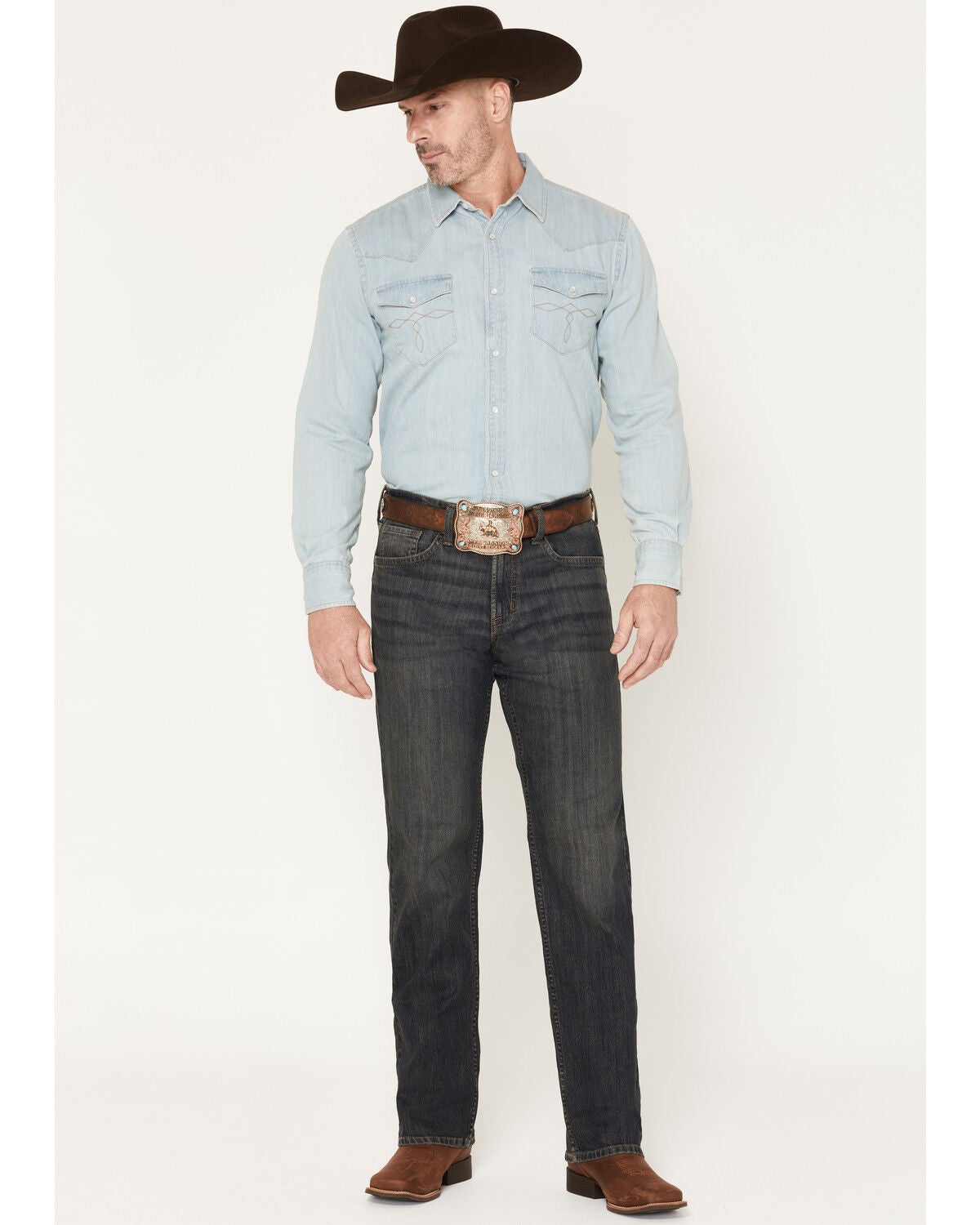 Men's Cody James Barn Sour Wash Yukon Relaxed Straight Stretch Denim J