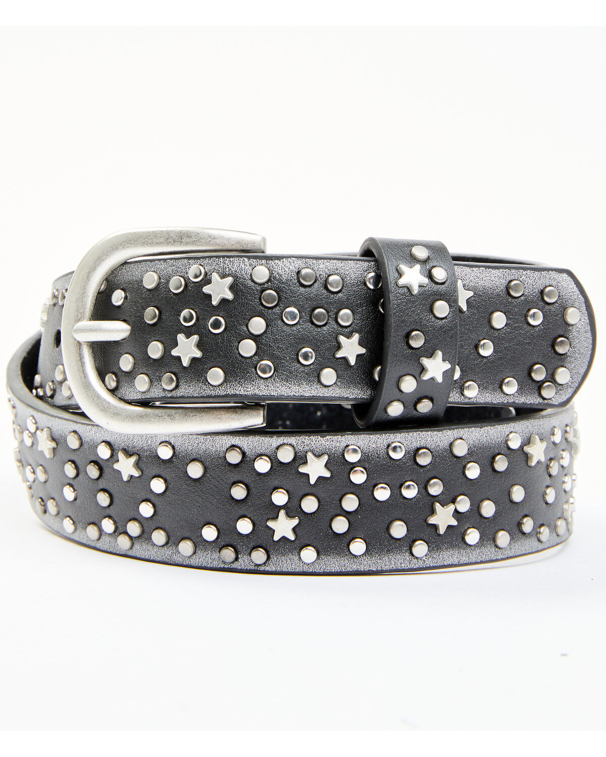 Girls' Shyanne Starry Night Vintage Studded Leather Belt
