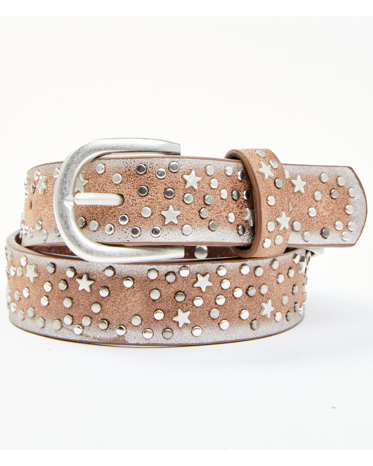 Girls' Shyanne Starry Night Vintage Studded Leather Belt