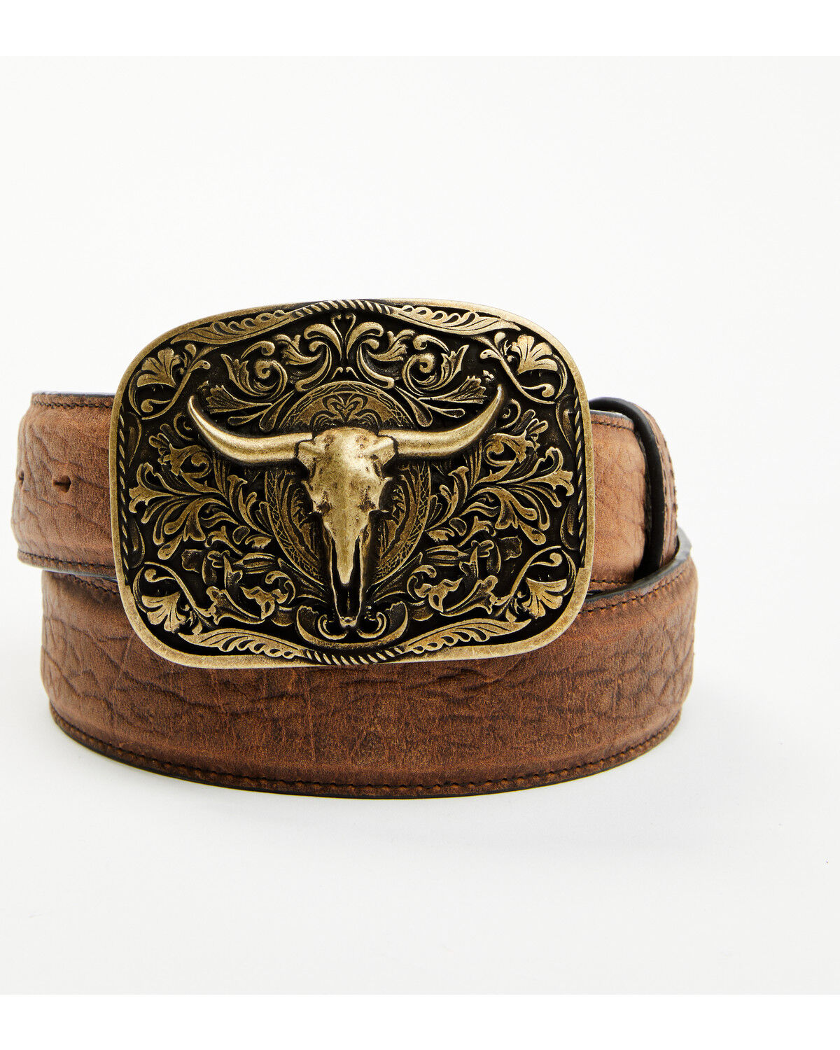 Men's Cody James Long Horn Buckle Belt