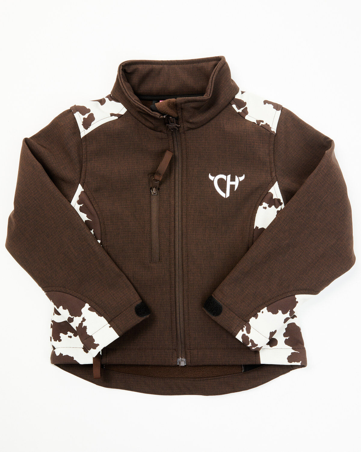 Girls' Cowgirl Hardware Toddler Cow Print Jacket