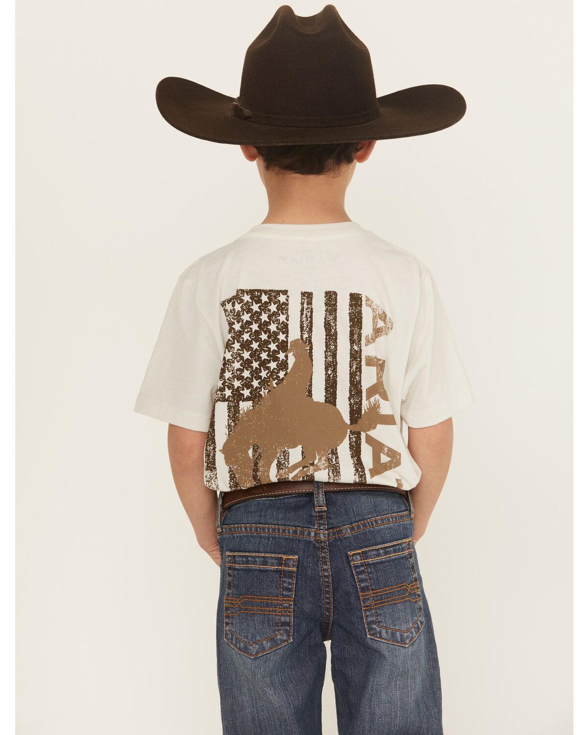 Boys' Ariat Bronco Flag Short Sleeve Graphic T-Shirt