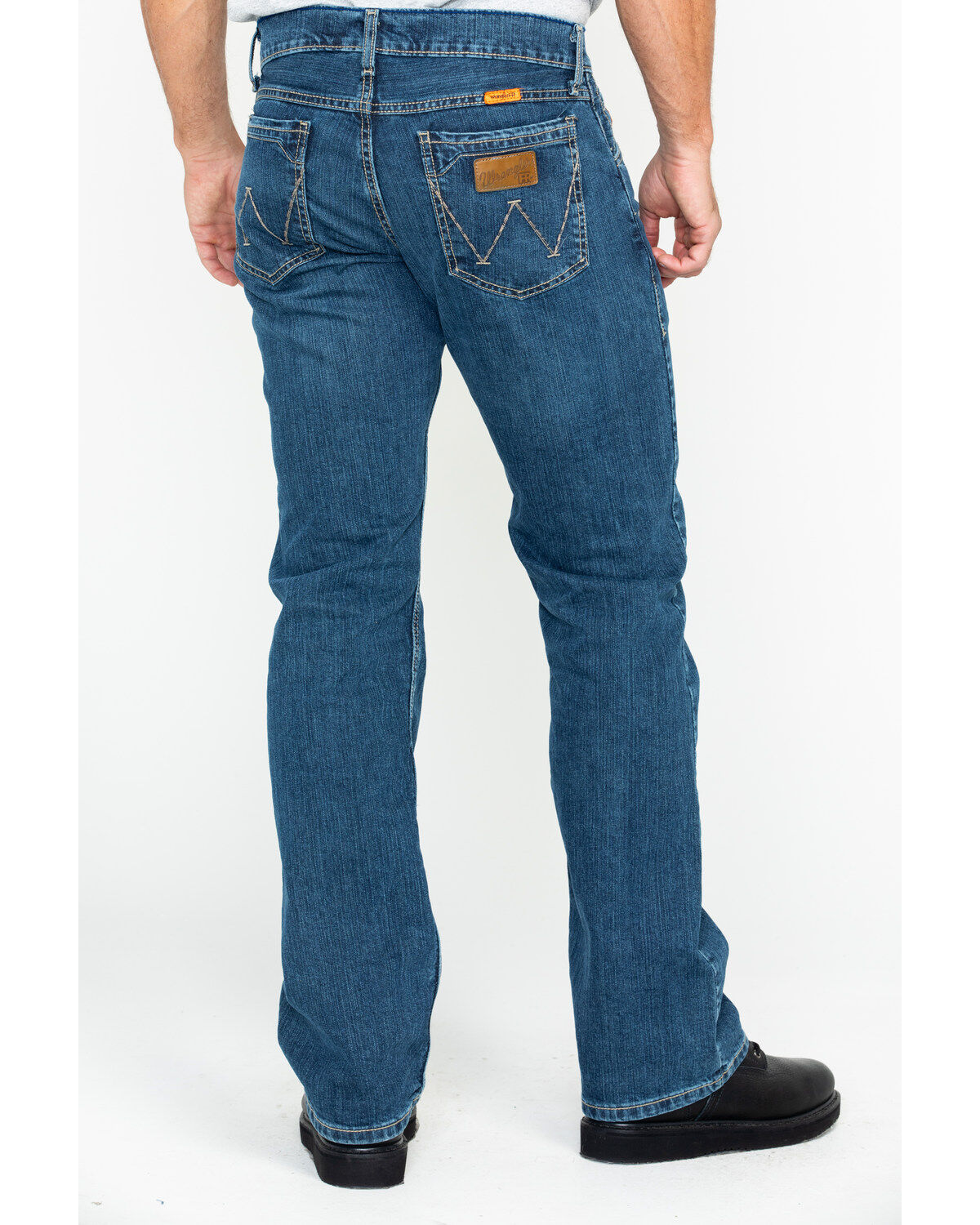 Men's Wrangler Retro FR Advanced Comfort Slim Bootcut Work Jeans