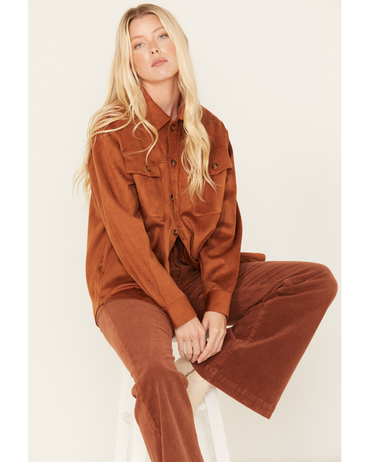 Women's Cleo + Wolf Faux Suede Shacket