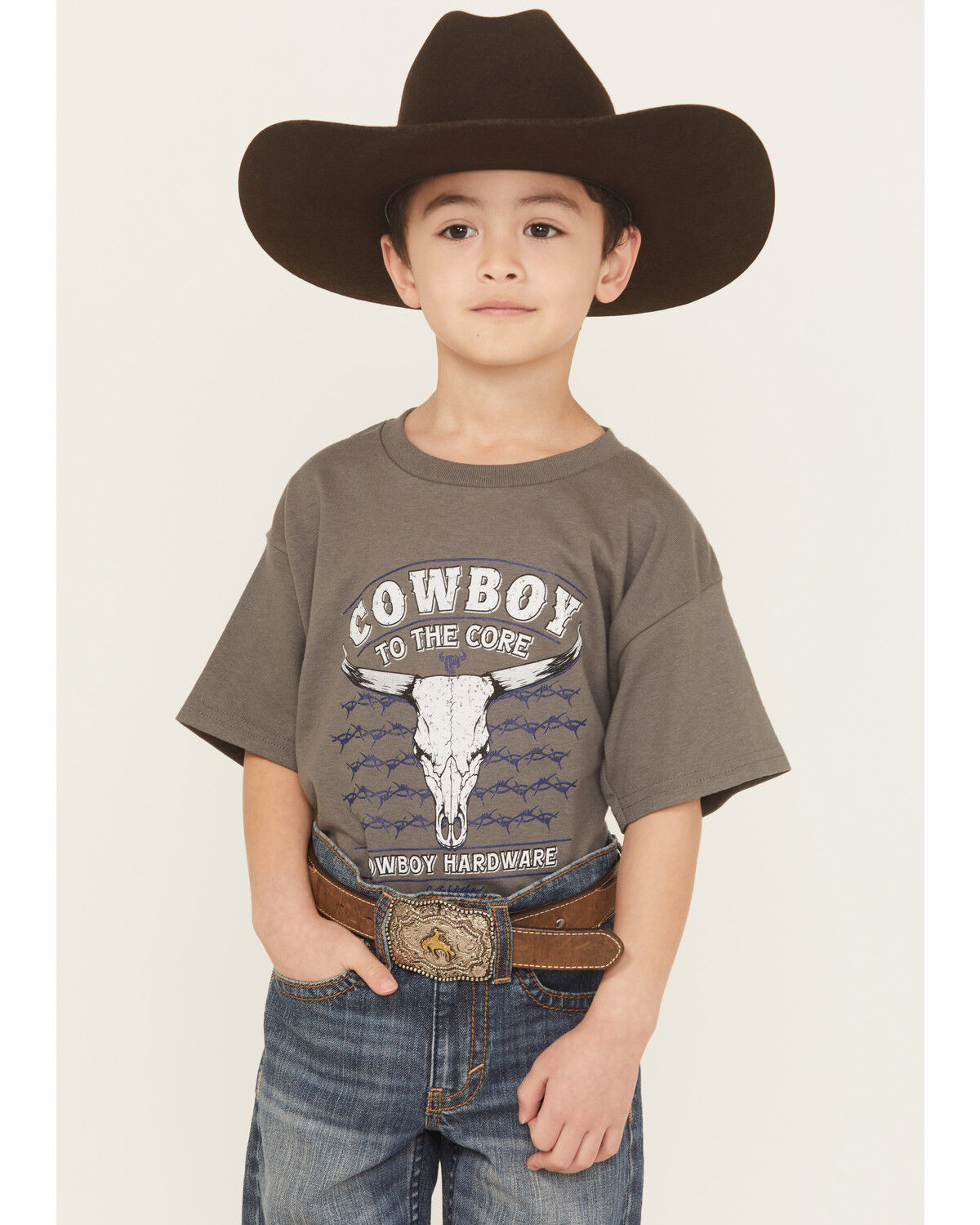 Boys' Cowboy Hardware Cowboy Core Short Sleeve Graphic T-Shirt