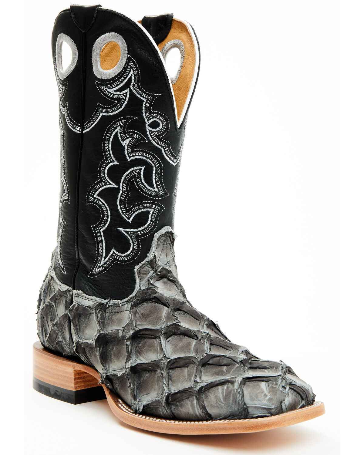 Men's Cody James Exotic Pirarucu Western Boots - Broad Square Toe