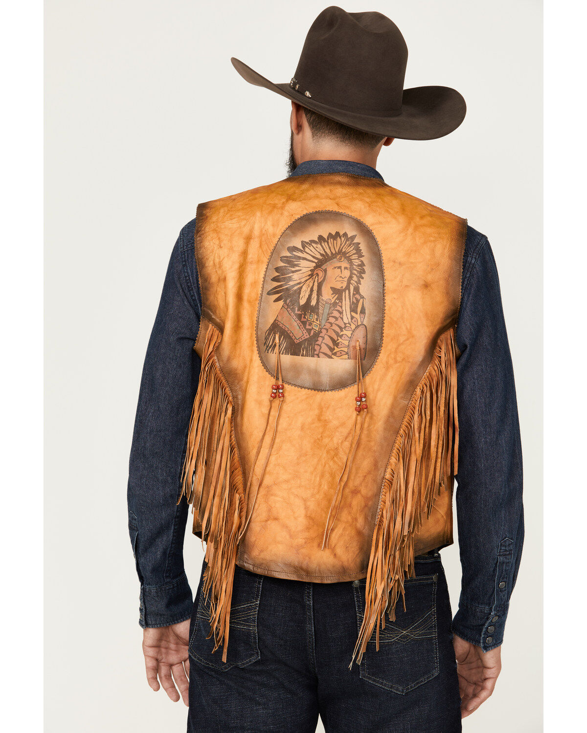Men's Kobler Leather Indian Vest