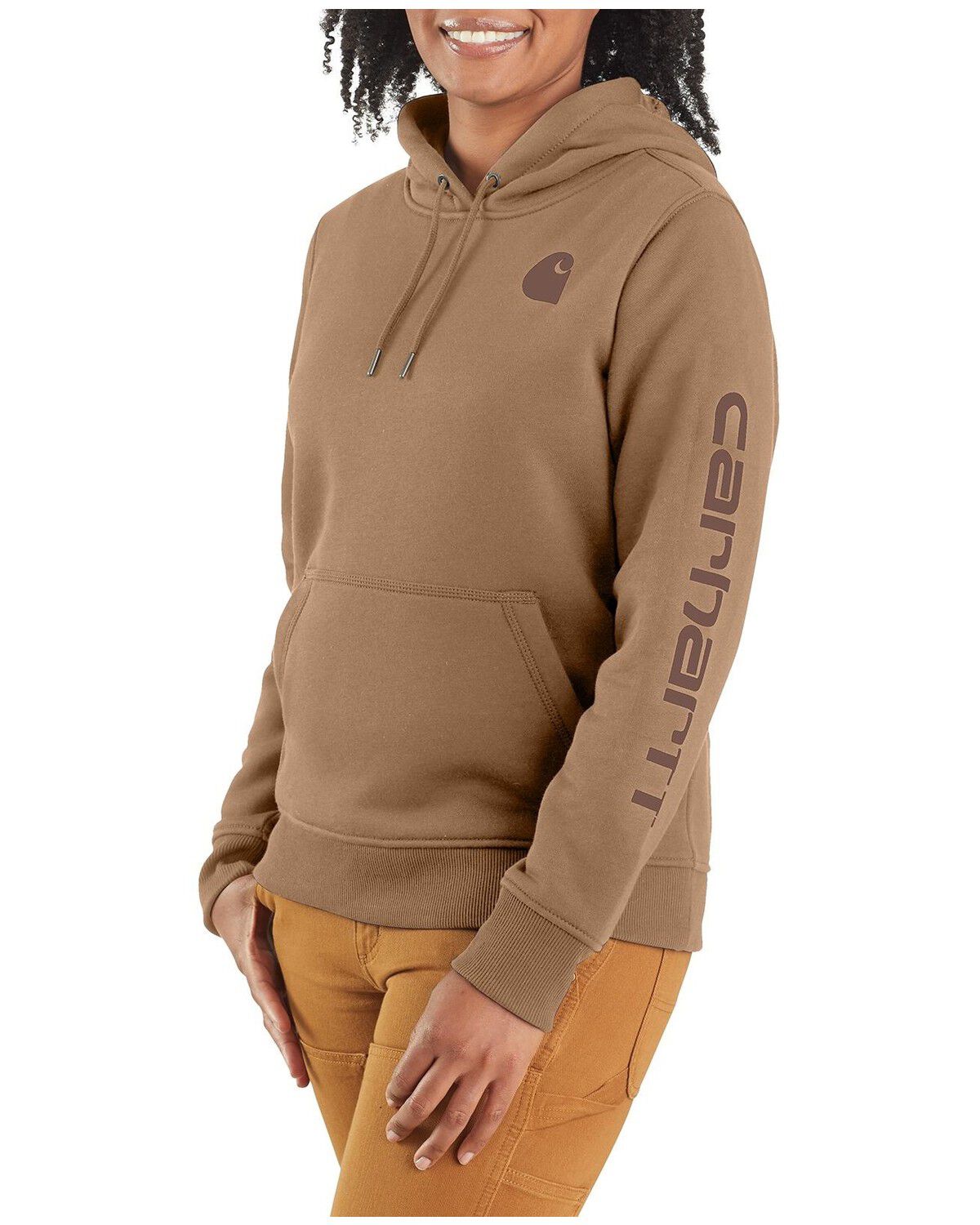 Women's Carhartt Relaxed Fit Midweight Logo Graphic Hoodie