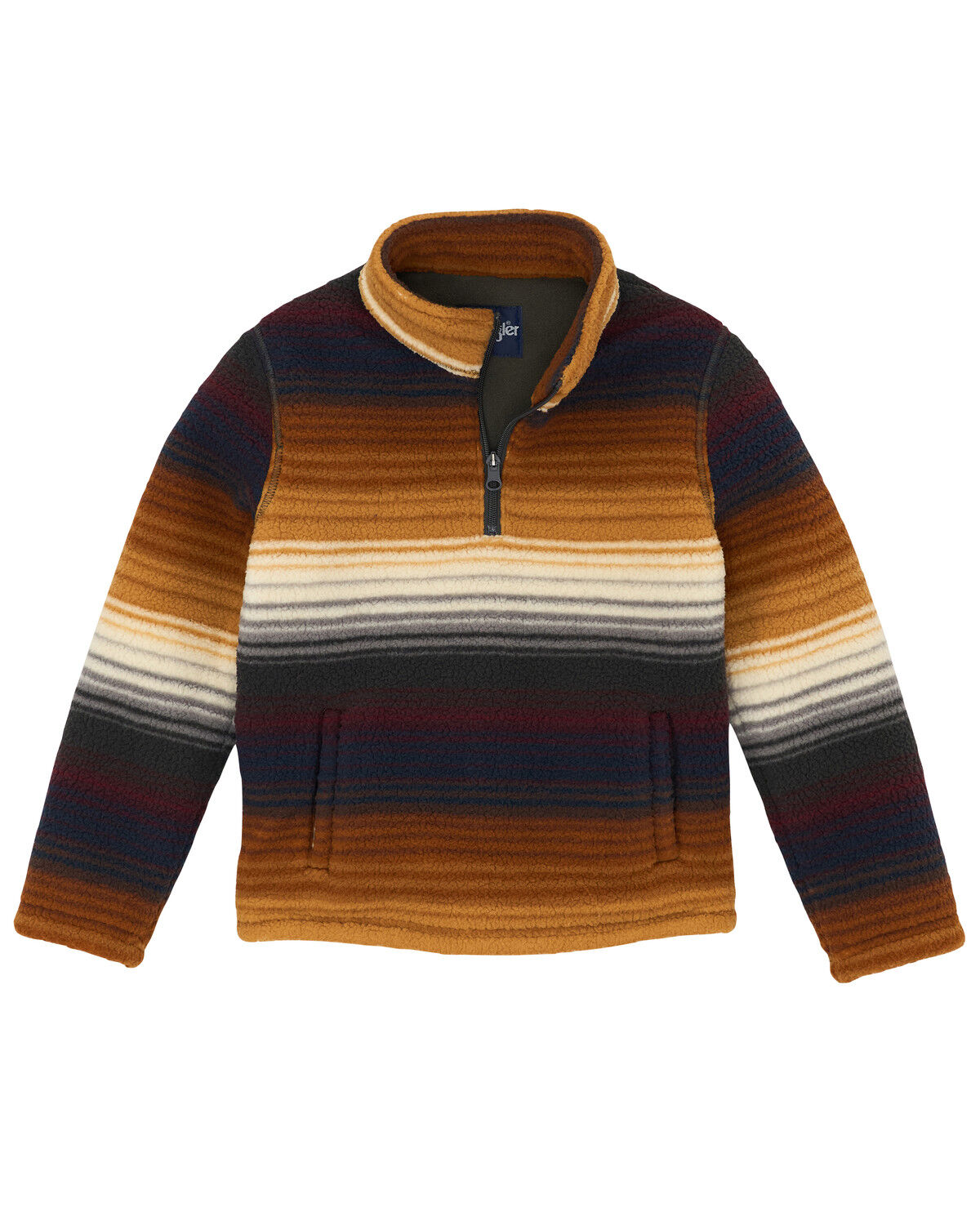 Boys' Wrangler Serape Striped Quarter Zip Pullover