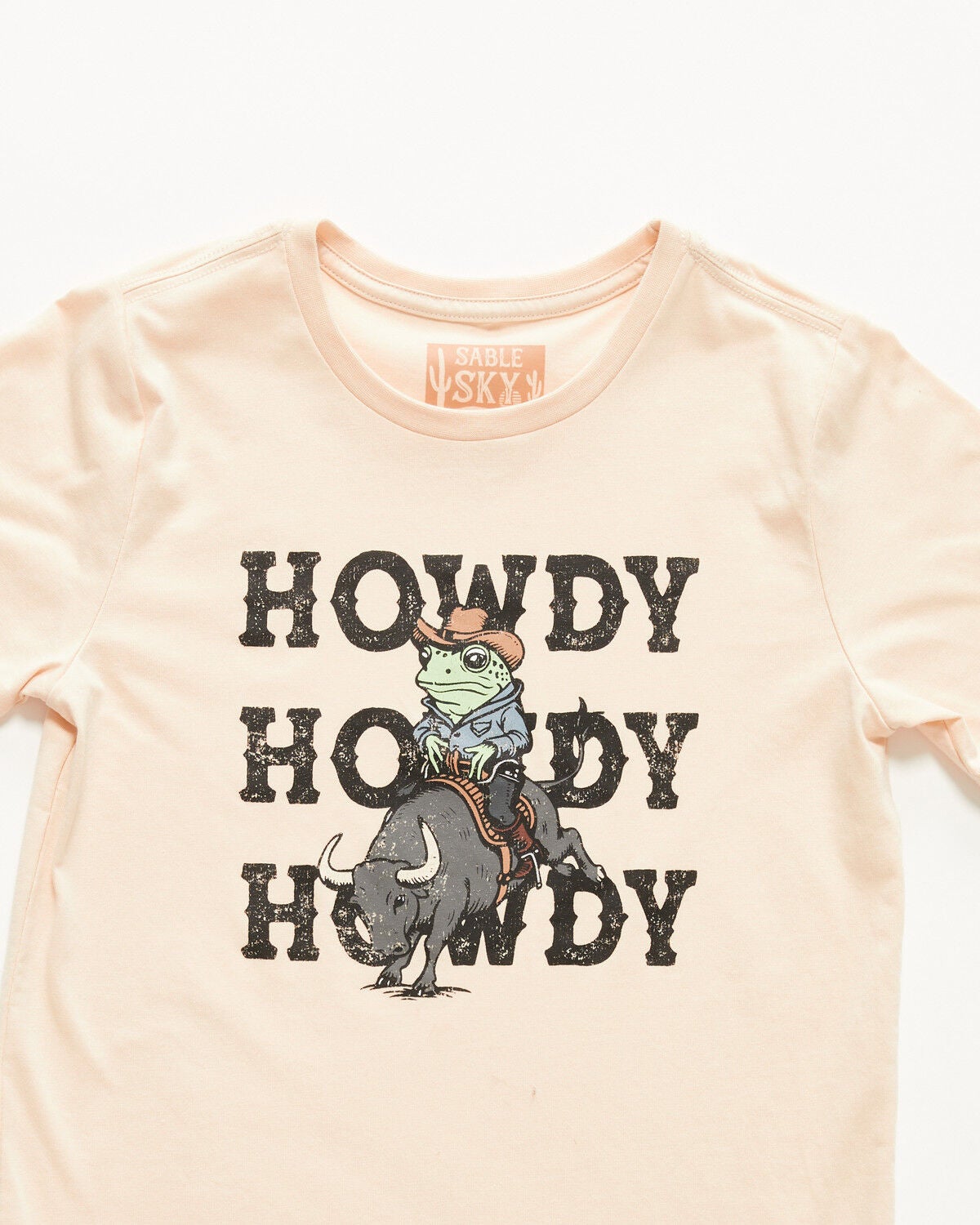 Boys' Sable Sky Howdy Frog Short Sleeve Graphic T-Shirt