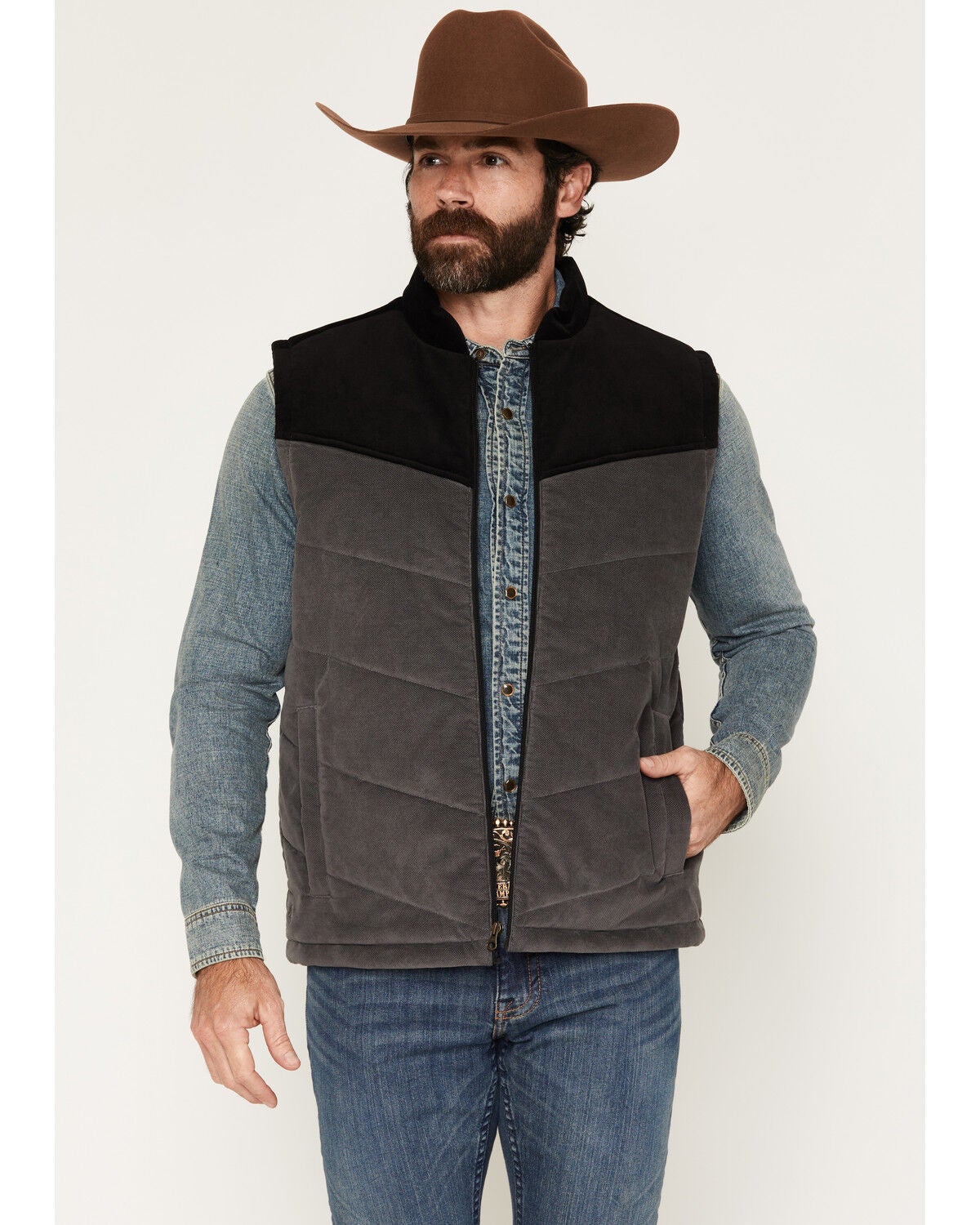 Men's Moonshine Spirit Lone Star Lightweight Corduroy Puffer Vest