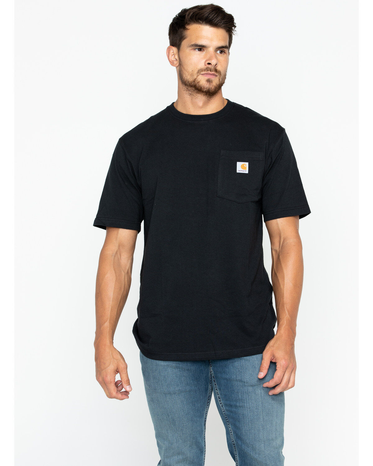 Men's Carhartt Loose Fit Heavyweight Logo Pocket Work T-Shirt