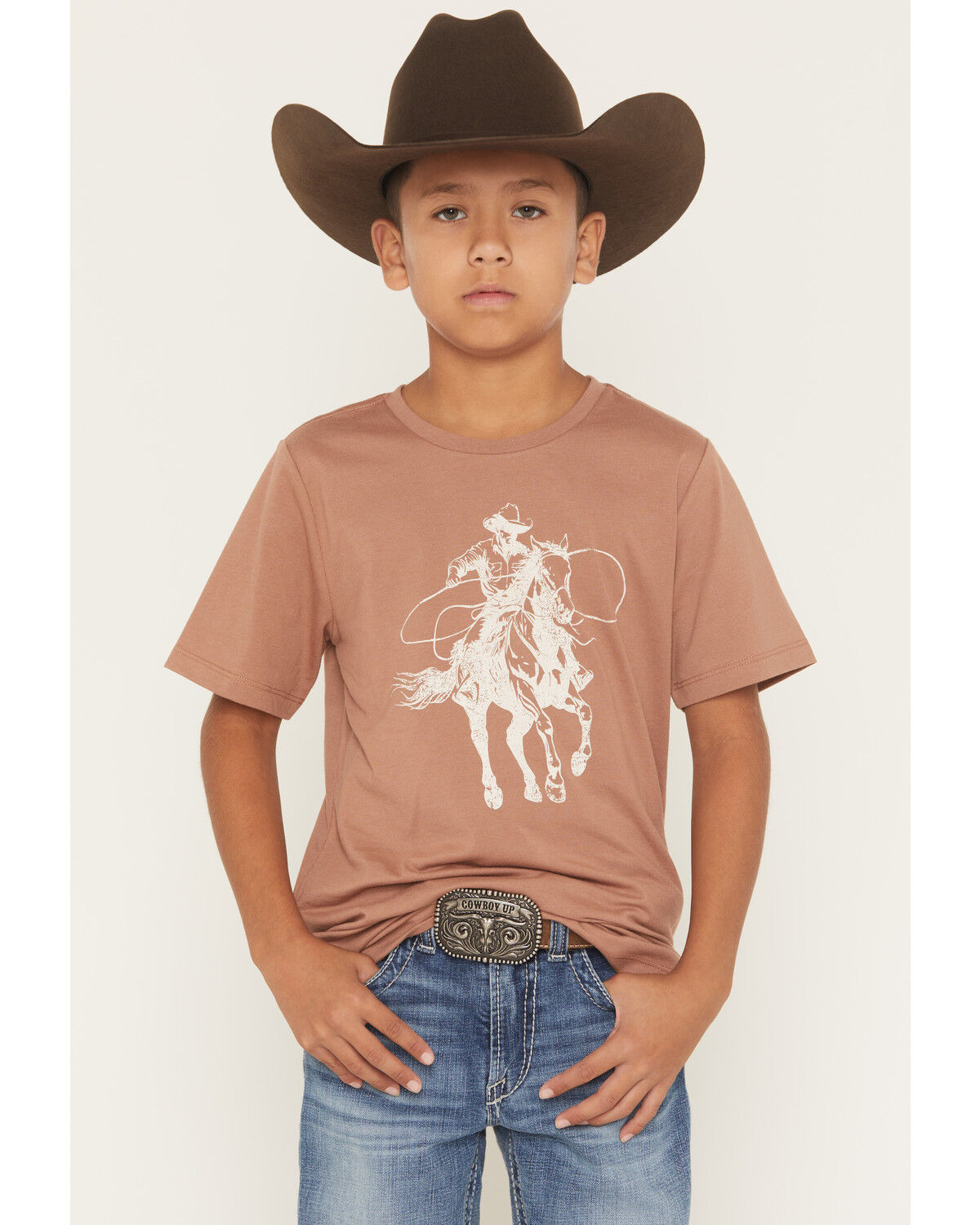 Boys' Sable Sky Horse Rider Short Sleeve Graphic T-Shirt