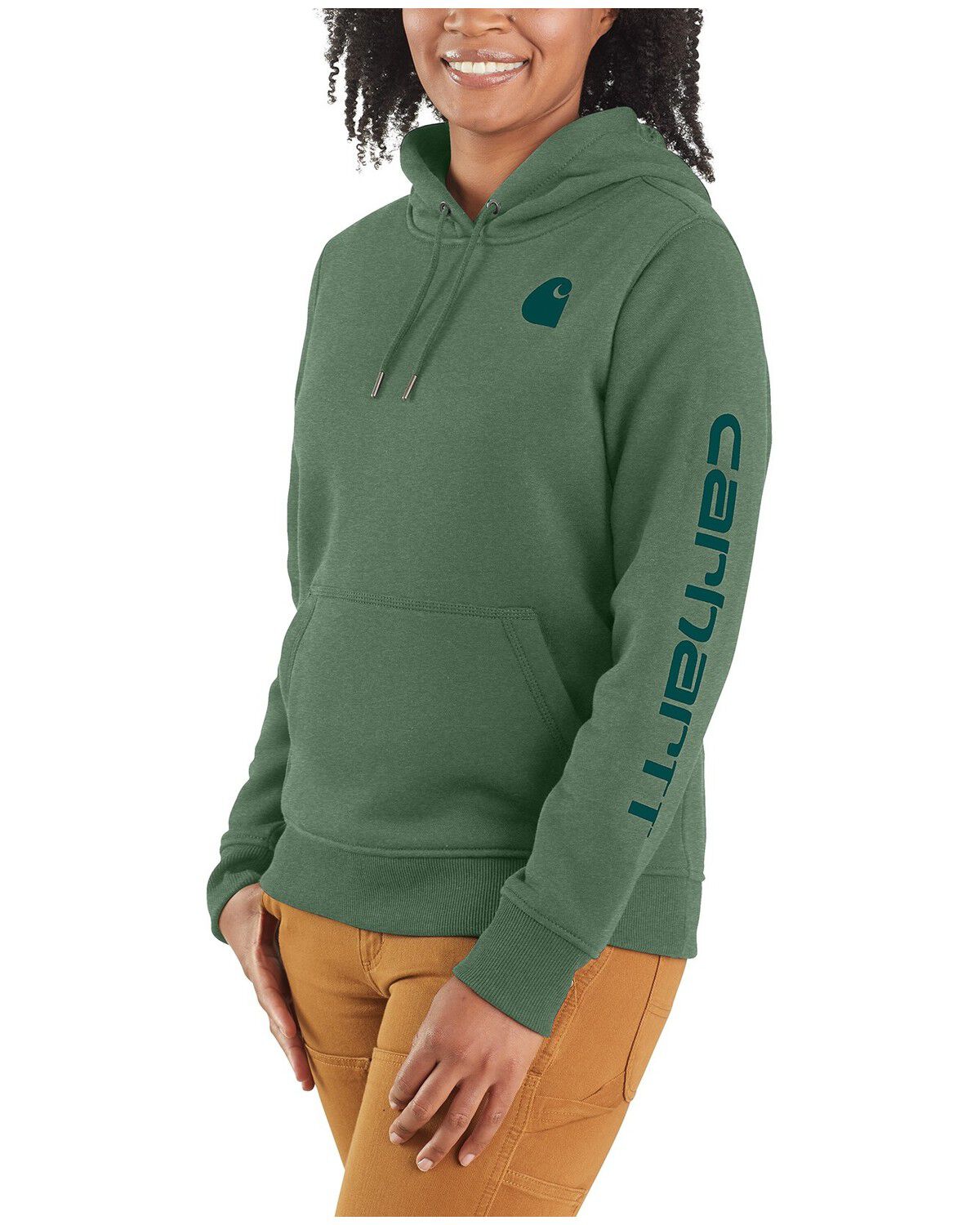 Women's Carhartt Relaxed Fit Midweight Logo Graphic Print Hoodie