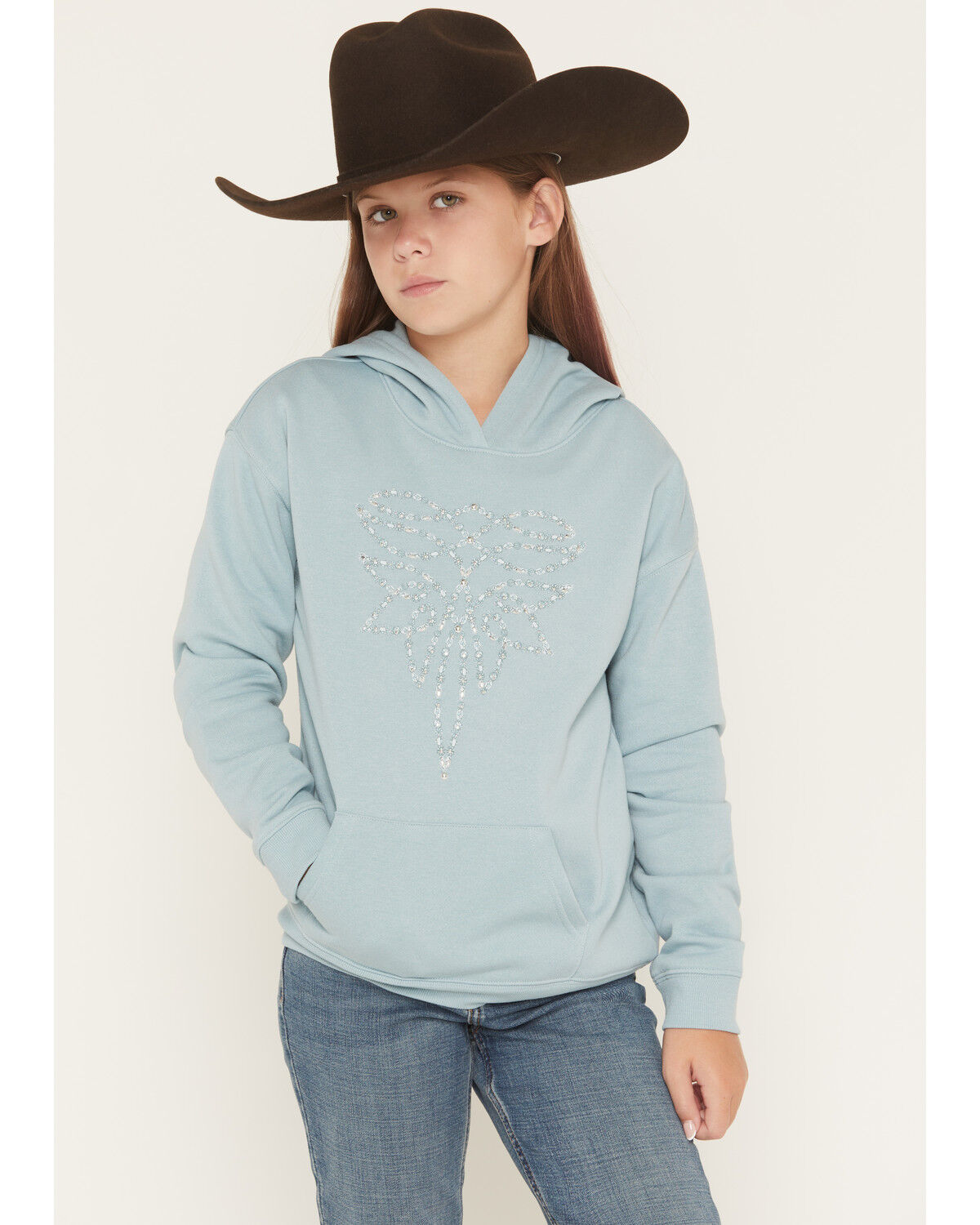 Girls' Shyanne Embellished Bootstitch Hoodie