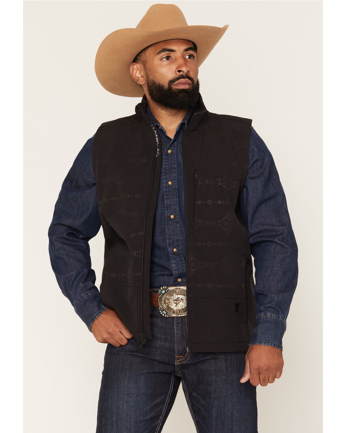 Men's RANK 45 Lariat Southwestern Print Softshell Vest - Tall