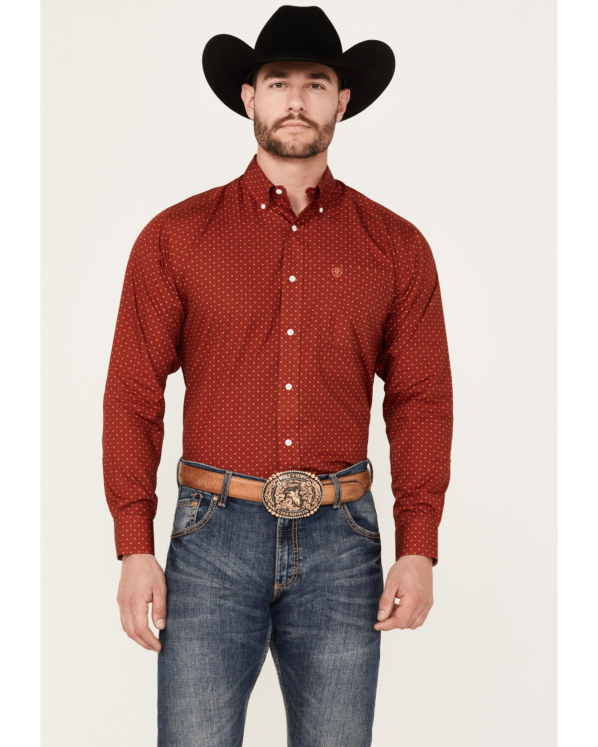Men's Ariat Kaisen Print Long Sleeve Button-Down Western Shirt