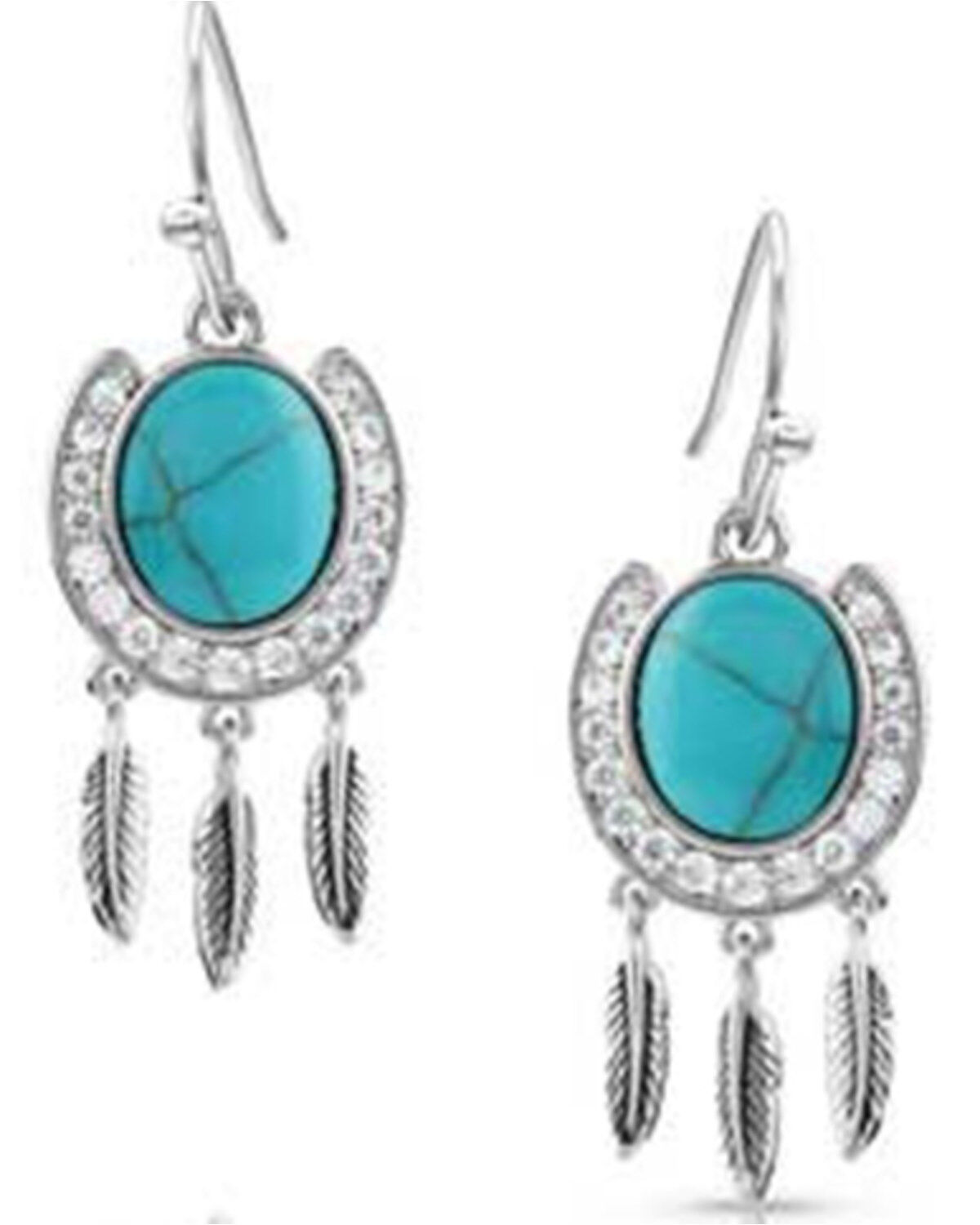 Women's Montana Silversmiths Catching Luck Horseshoe Earrings