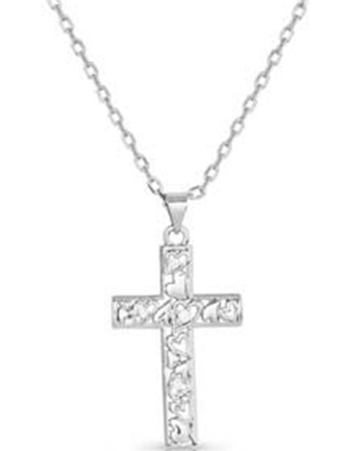 Women's Montana Silversmiths Heartfelt Faith Cross Necklace