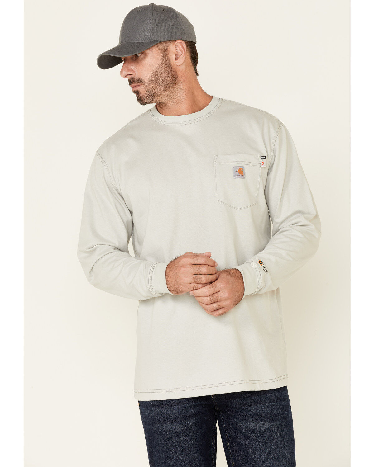 Men's Carhartt FR Long Sleeve Pocket Work Shirt