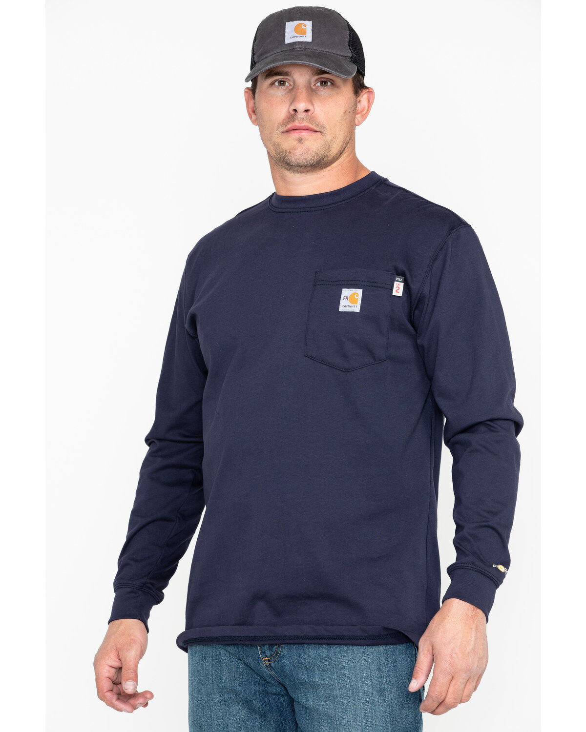 Men's Carhartt FR Long Sleeve Pocket Work Shirt