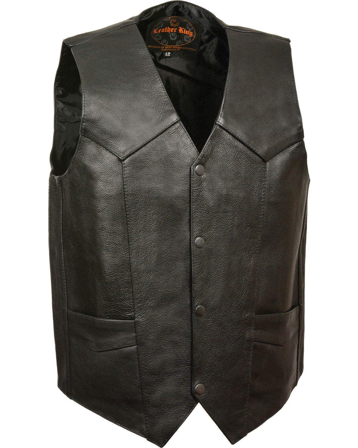 Men's Milwaukee Leather Classic Snap Gun Pockets Vest