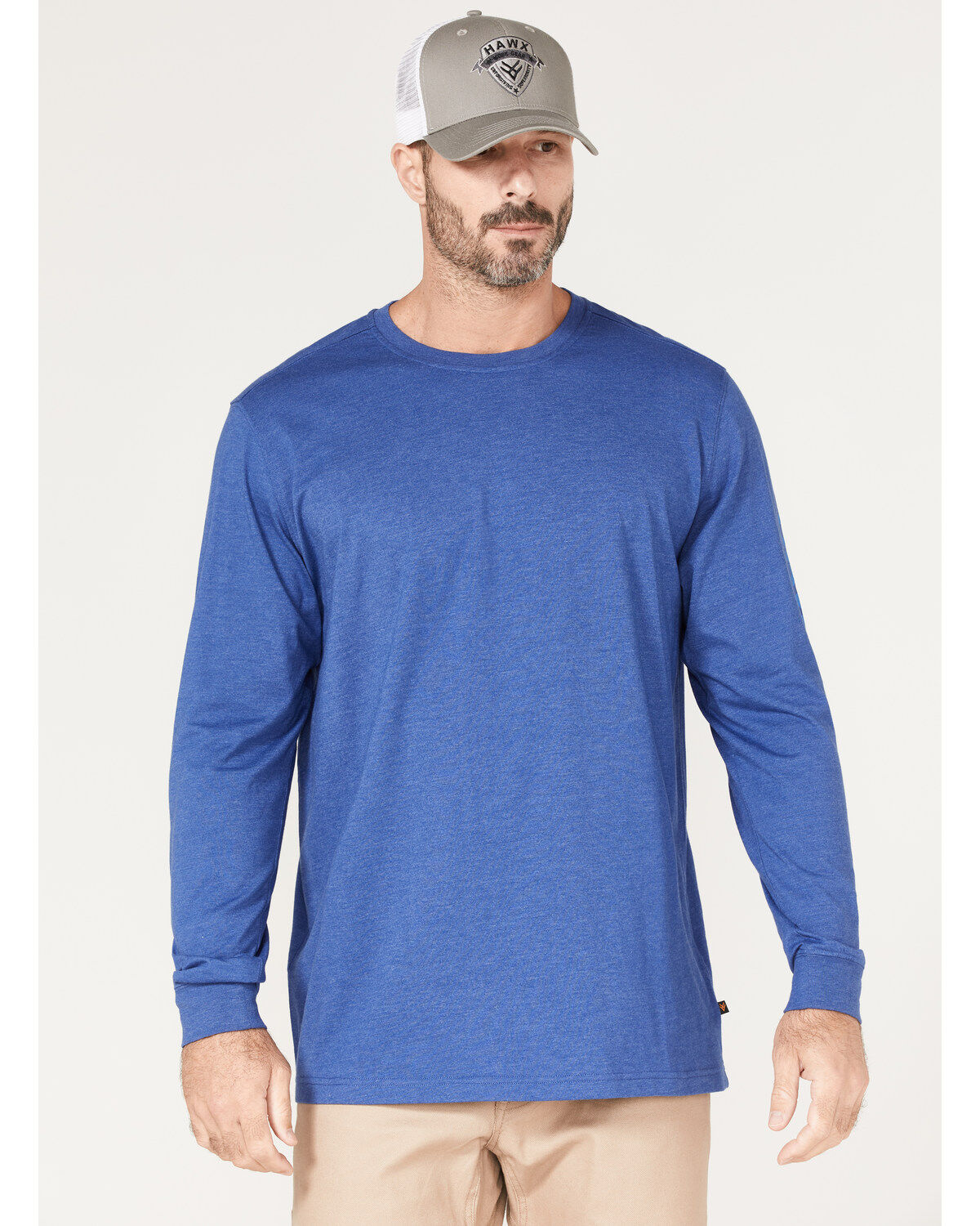 Men's Hawx Logo Graphic Long Sleeve Work T-Shirt