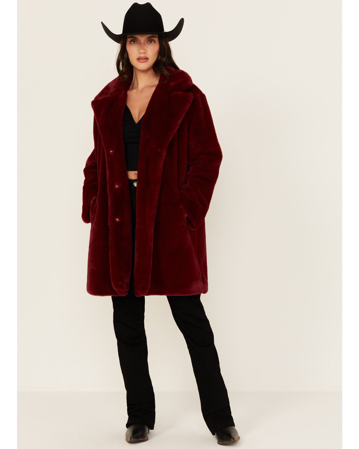 Women's Urban Republic Faux Fur Long Coat