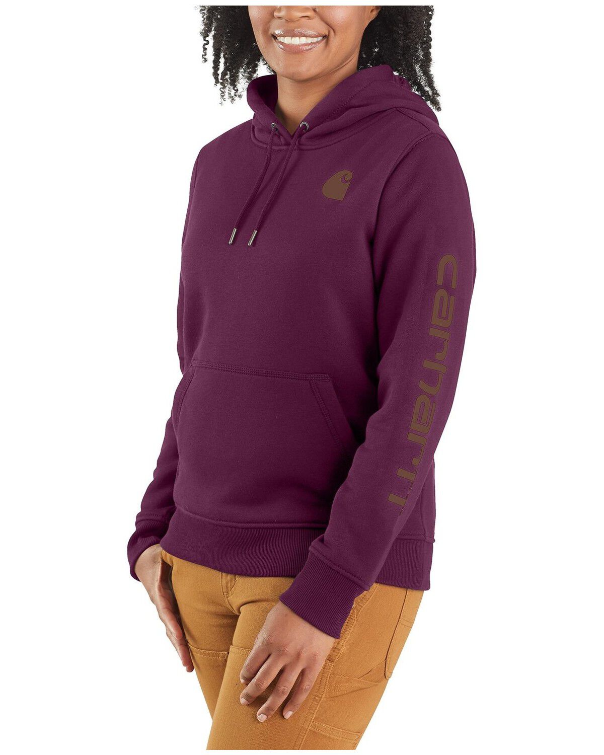 Women's Carhartt Relaxed Fit Midweight Logo Graphic Hoodie