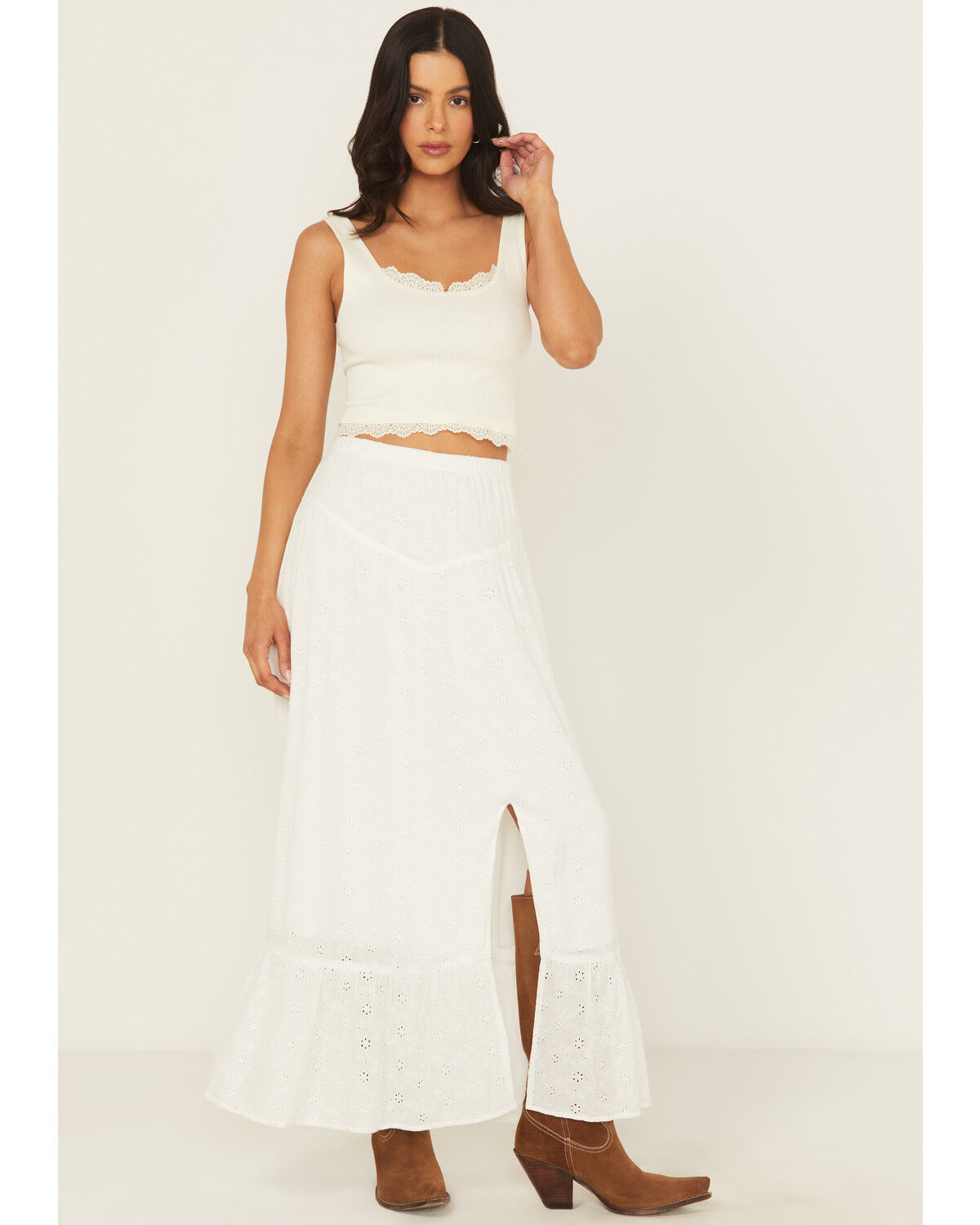 Women's Shyanne Eyelet Maxi Skirt
