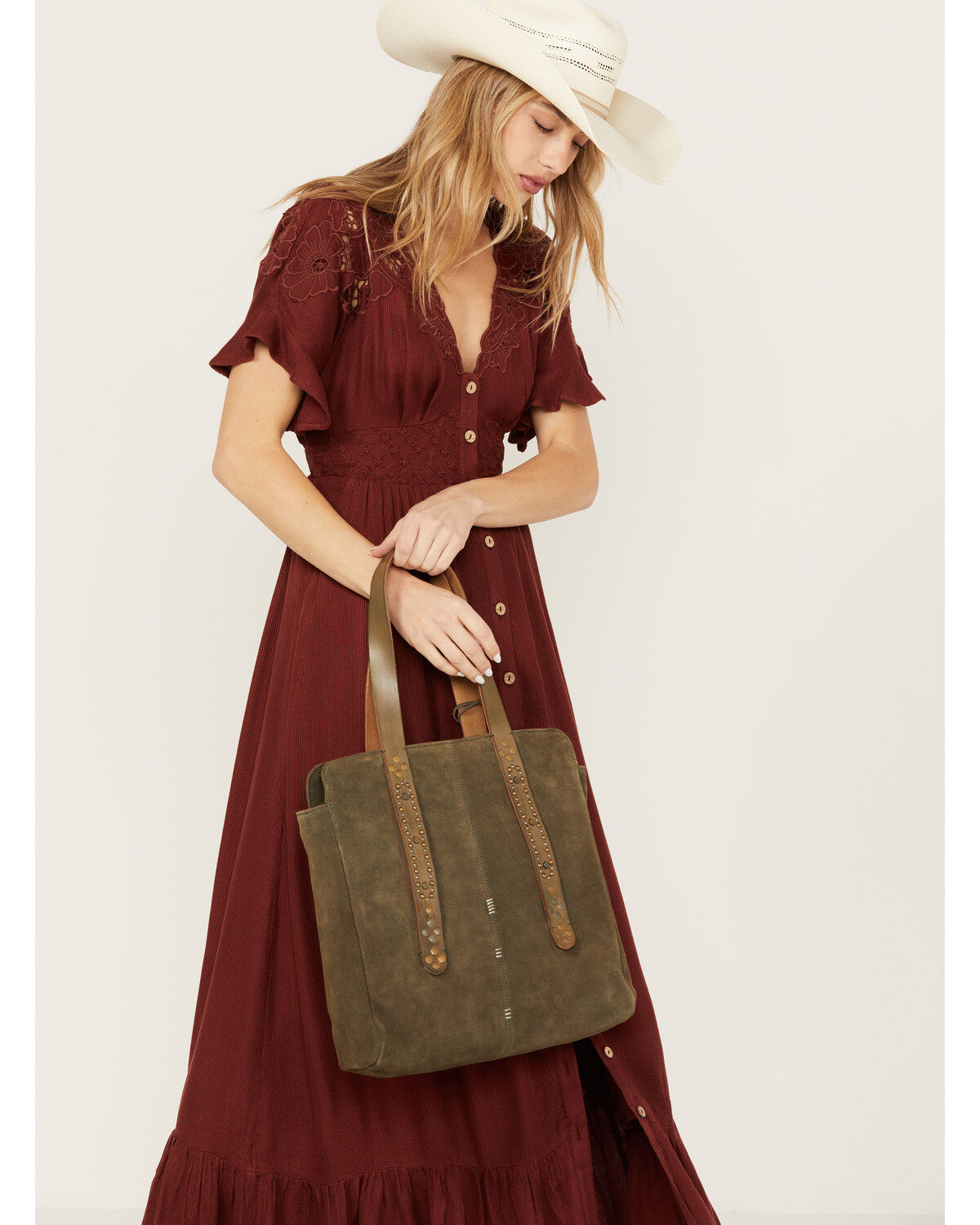 Women's Cleo + Wolf Suede Tote
