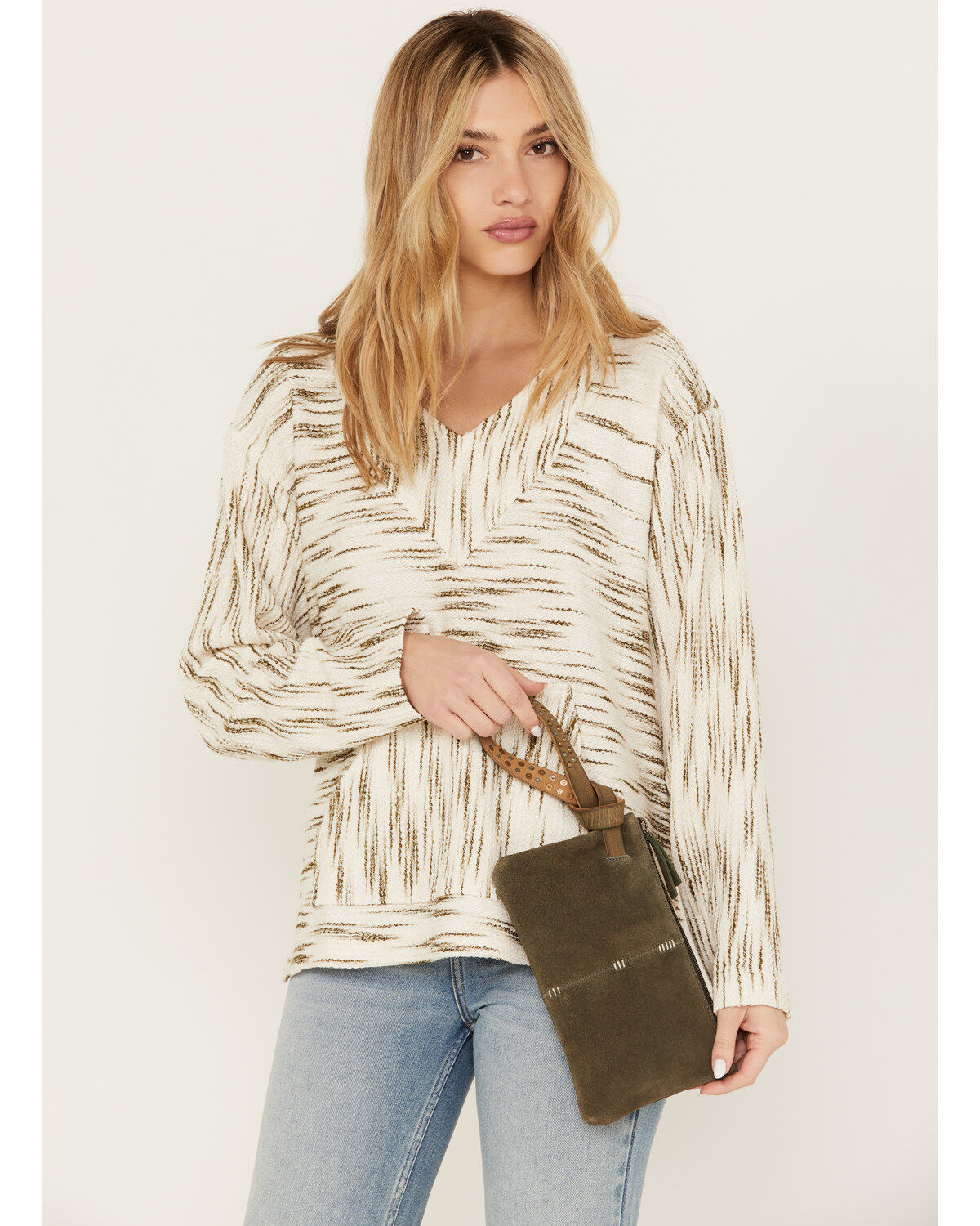Women's Cleo + Wolf Suede Wallet Clutch