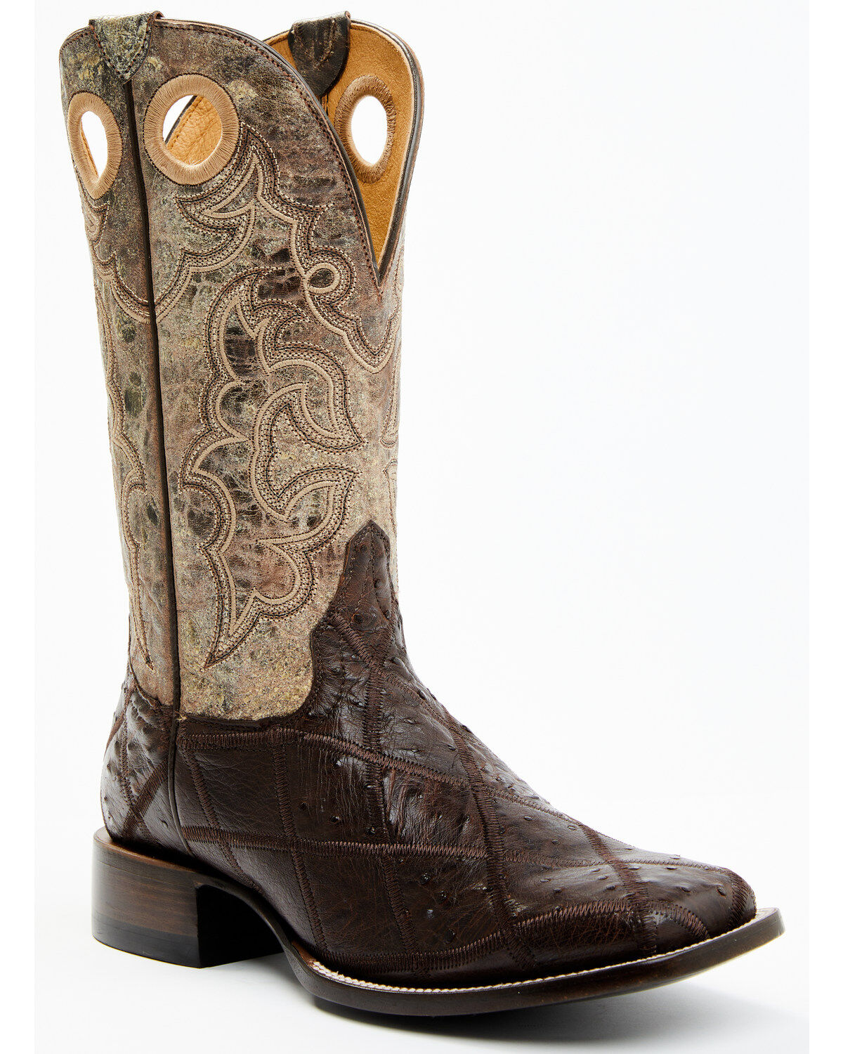 Men's Cody James Exotic Full Quill Ostrich Western Boots - Broad Squar