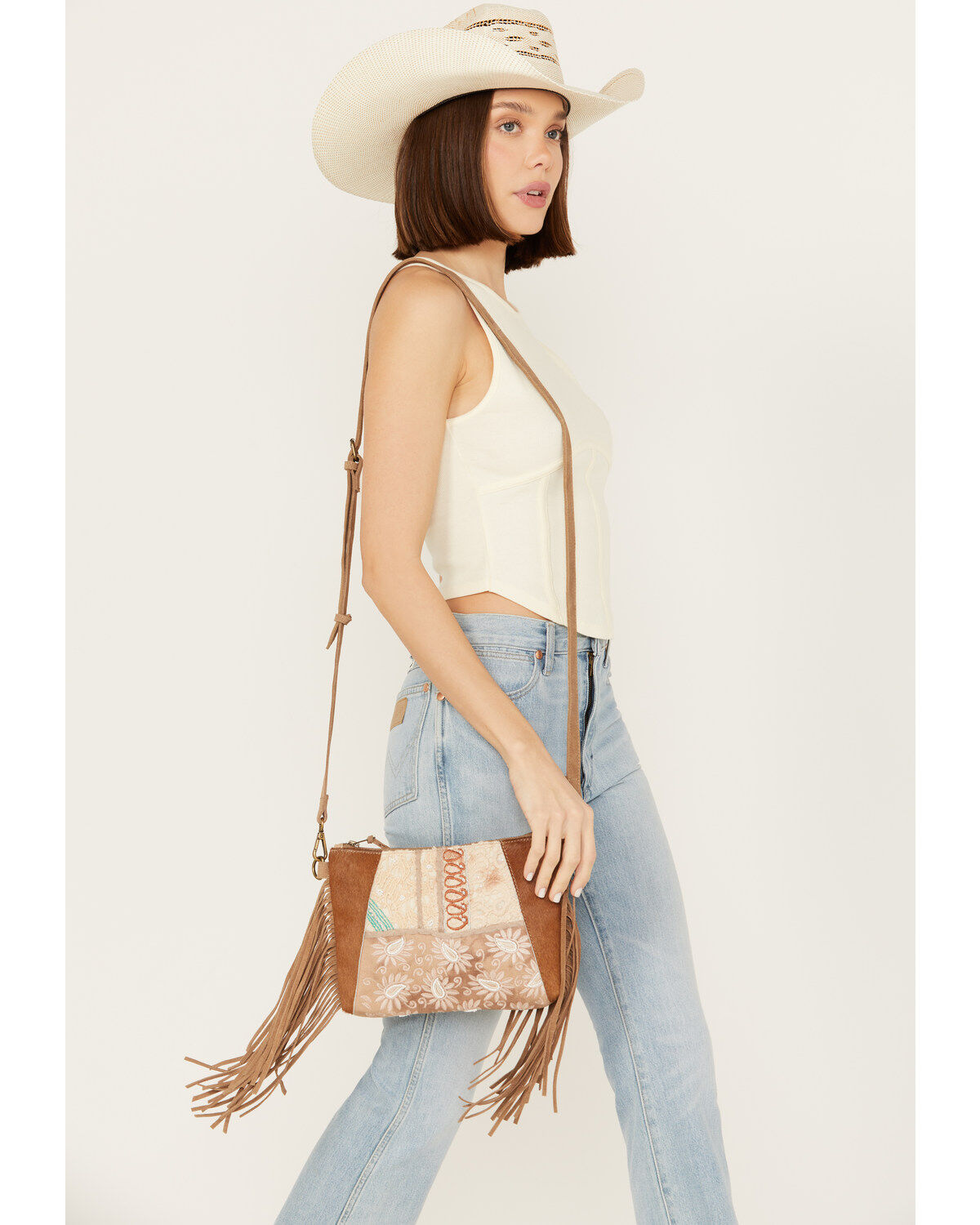 Women's Shyanne Boho Patched Crossbody Bag