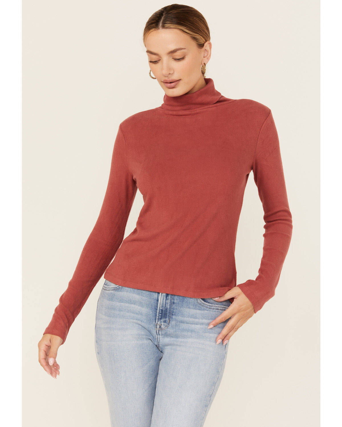Women's Miss Me Lightweight Layering Turtleneck Top
