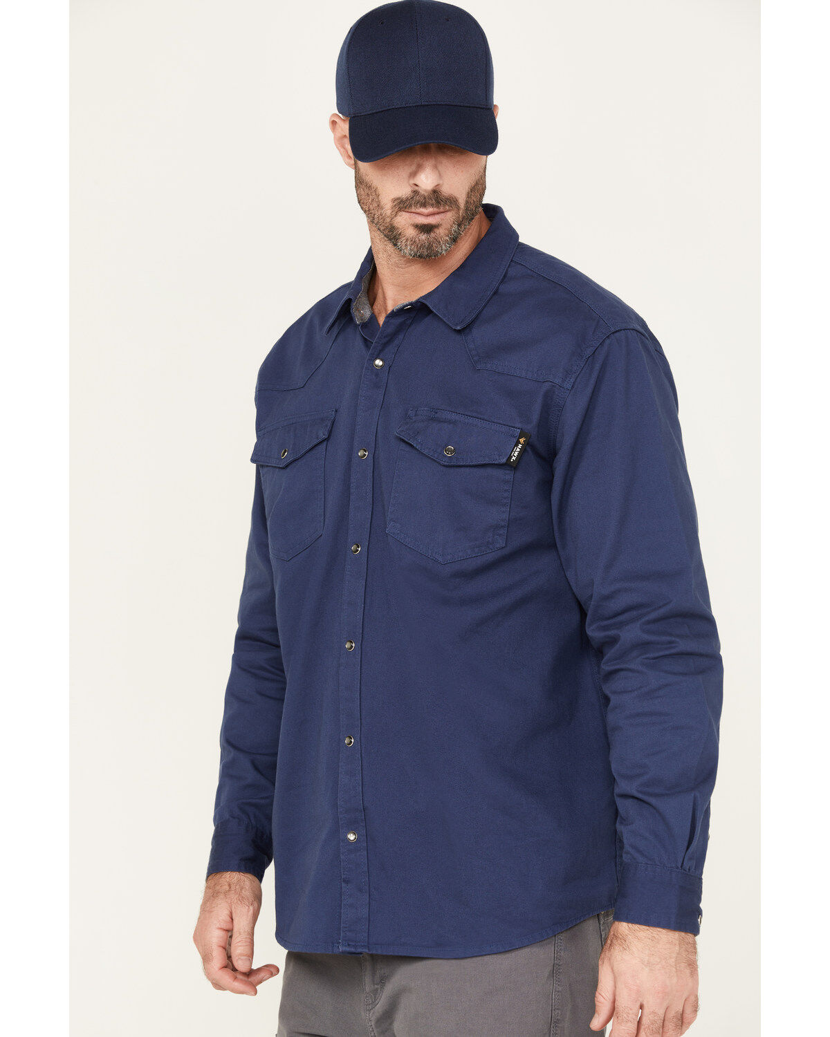 Men's Hawx Twill Western Snap Work Shirt