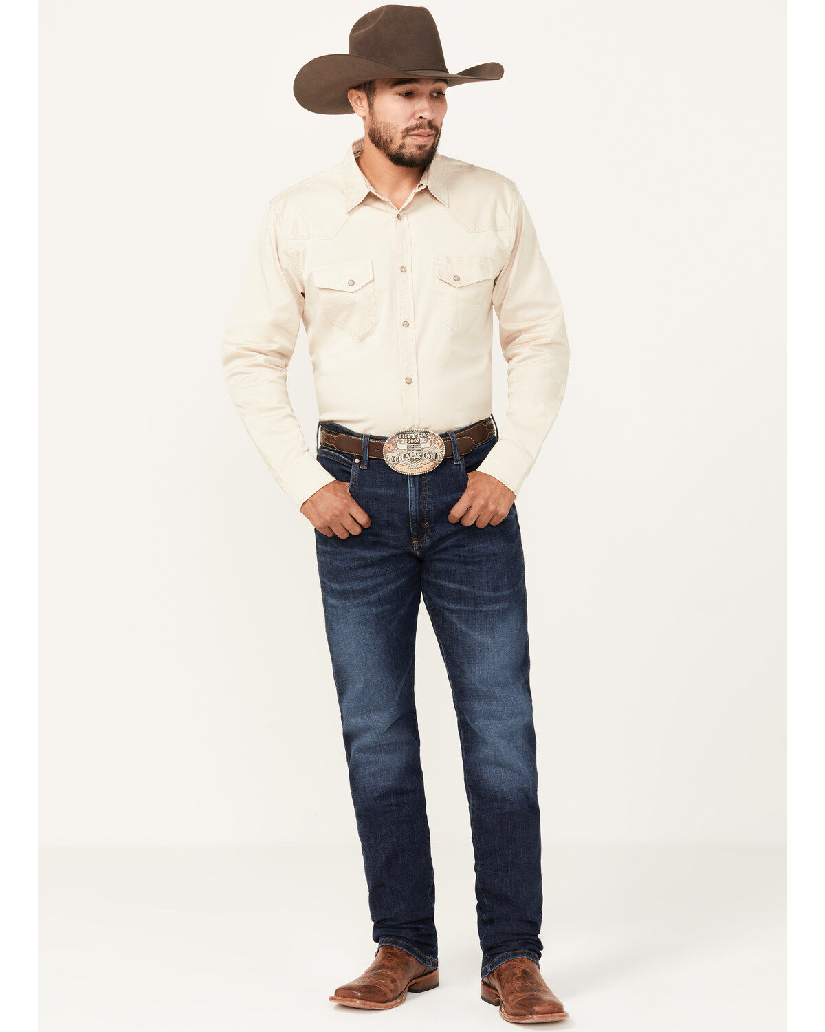Men's Wrangler Retro Homburg Dark Wash Slim Straight Stretch Premium G