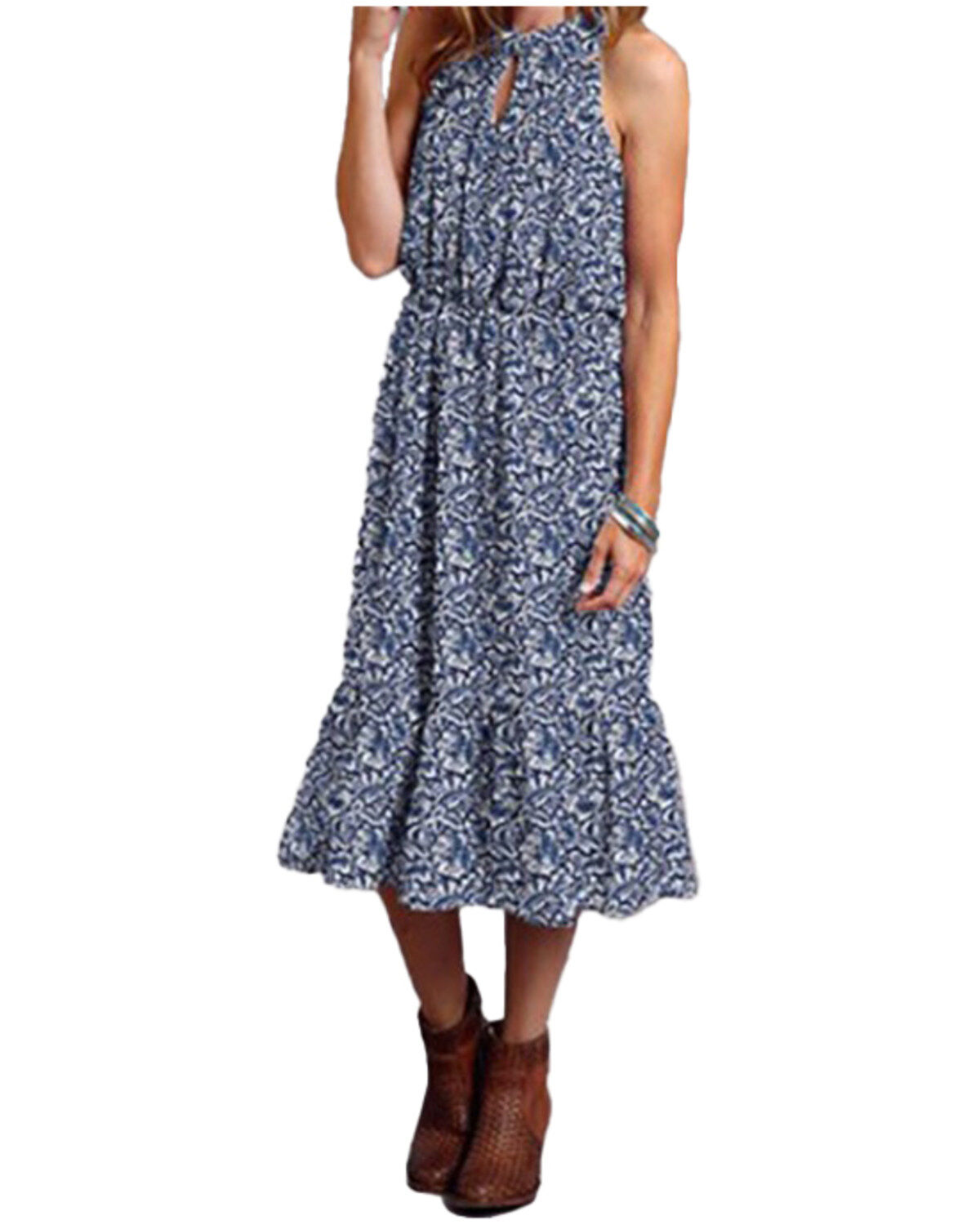 Women's Stetson Floral Sleeveless Midi Dress