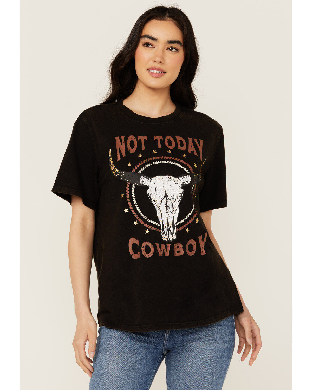 Women's Idyllwind Not Today Cowboy Boyfriend Fit Short Sleeve Graphic