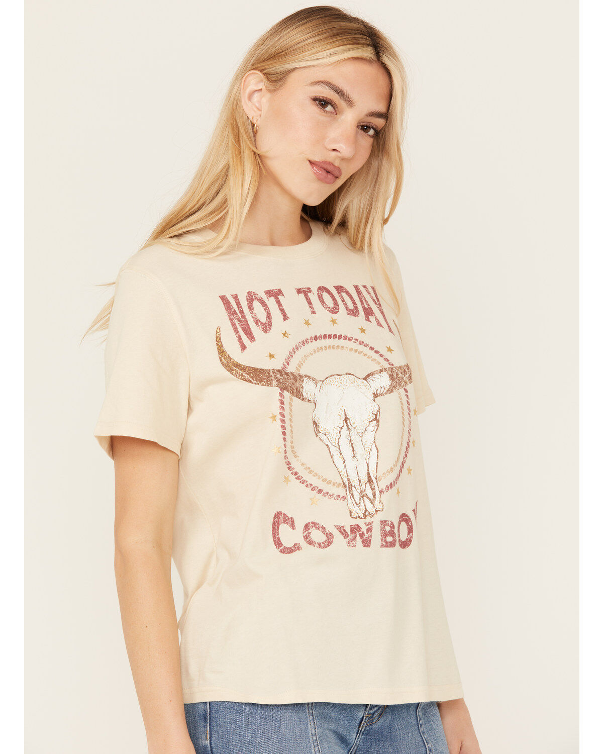 Women's Idyllwind Not Today Cowboy Boyfriend Fit Short Sleeve Graphic