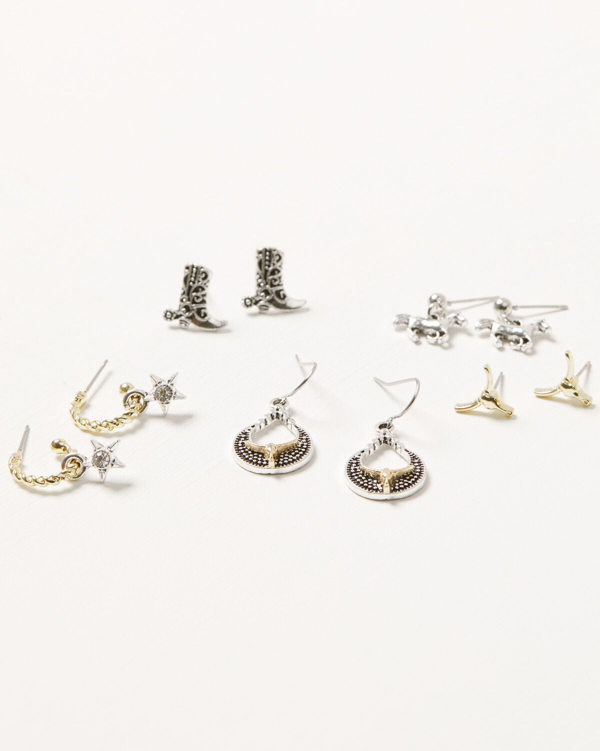 Women's Shyanne True Western Charm Earring Set - 5 Piece