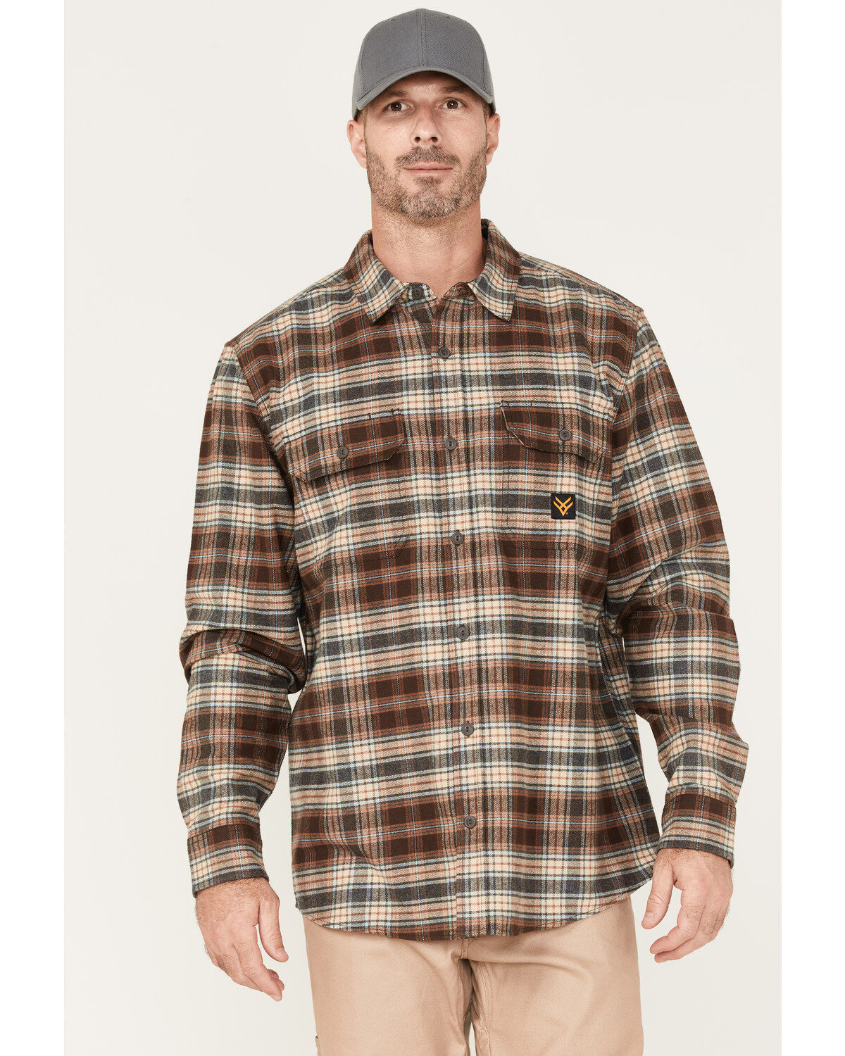 Men's Hawx Plaid Button-Down Flannel Work Shirt