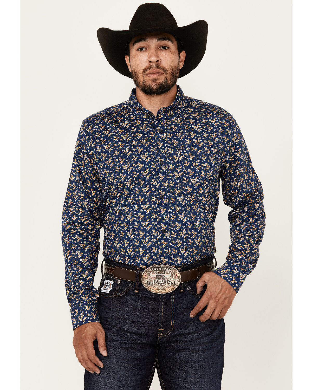 Men's Cody James El Camino Hills Floral Print Long Sleeve Button-Down