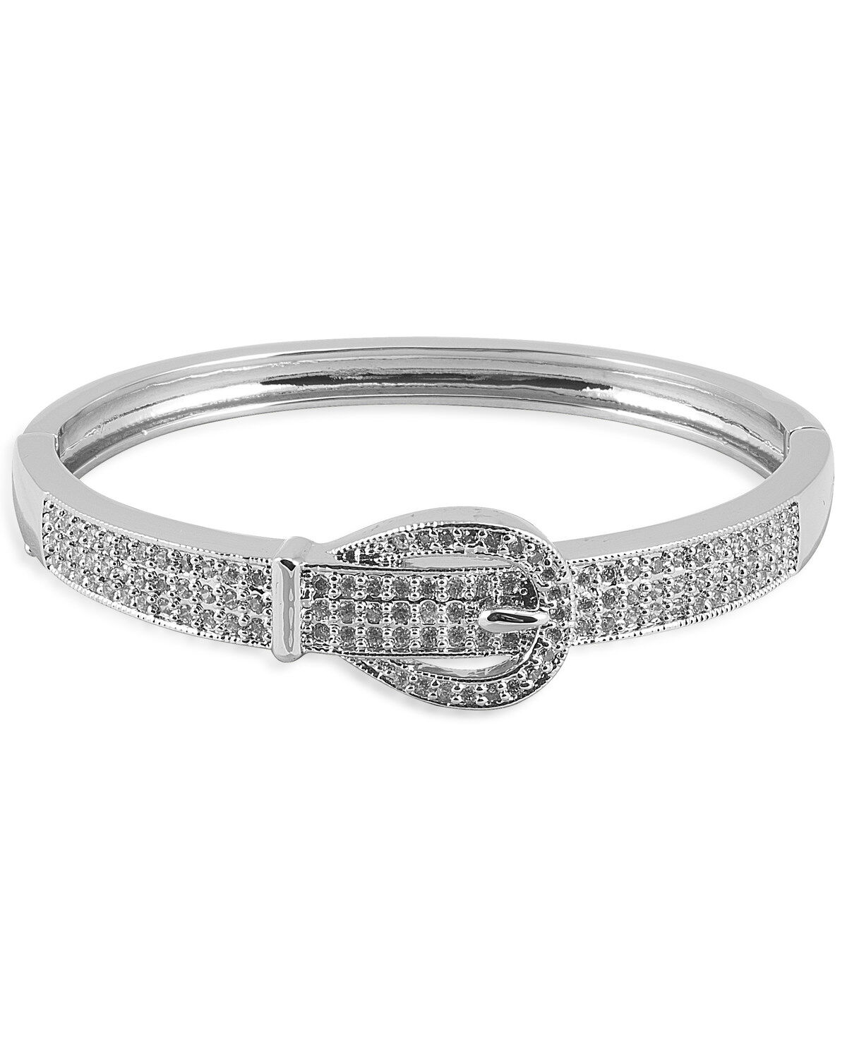 Women's Kelly Herd Pave Buckle Cuff Bracelet