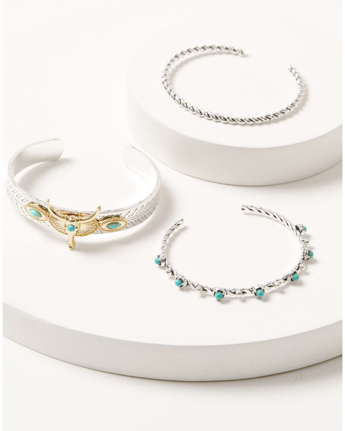 Women's Shyanne Longhorn Statement Bracelet Set - 3 Piece